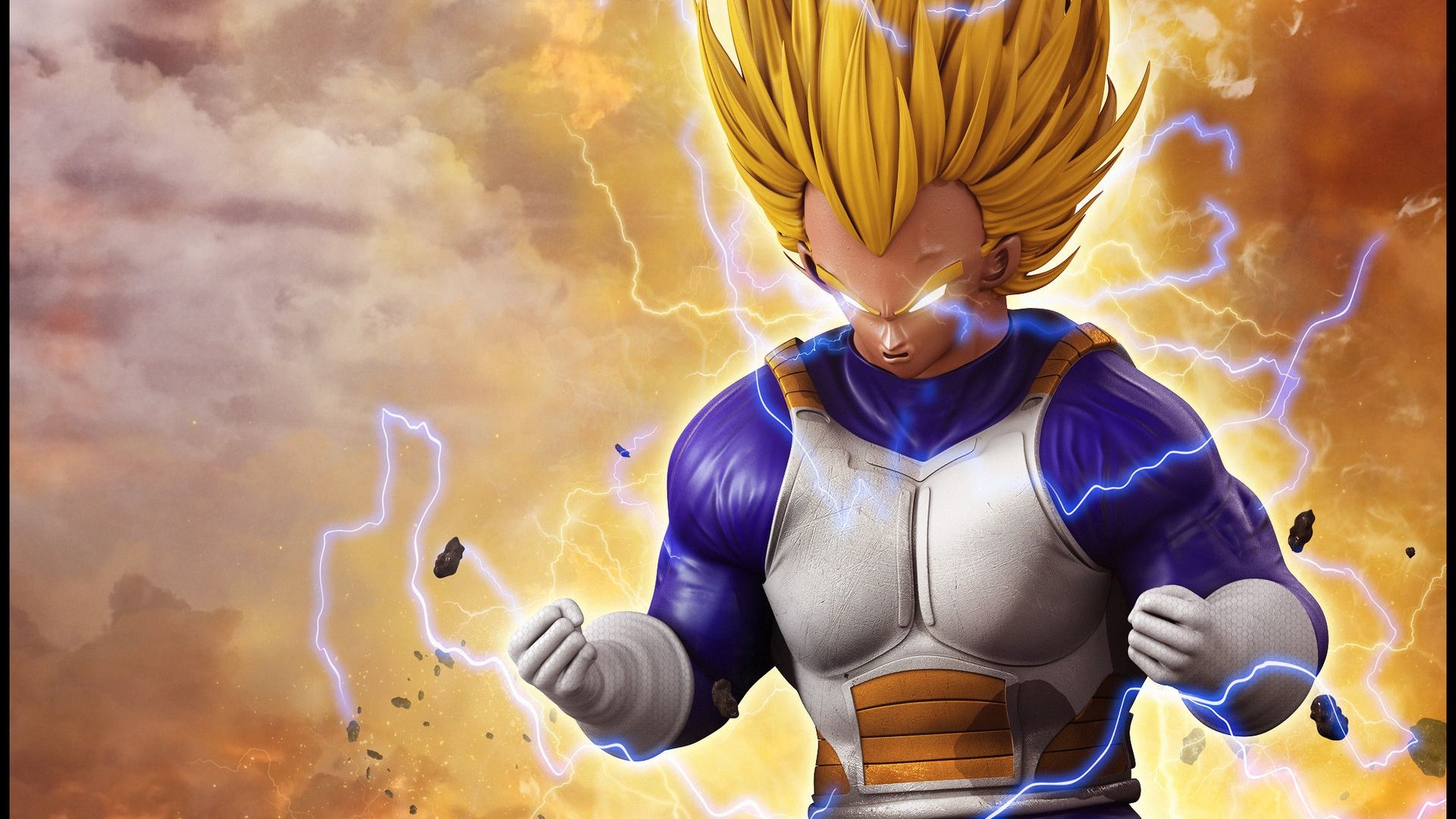 1920x1080 Vegeta 3D Art, HD Anime, 4k Wallpaper, Image, Background, Desktop