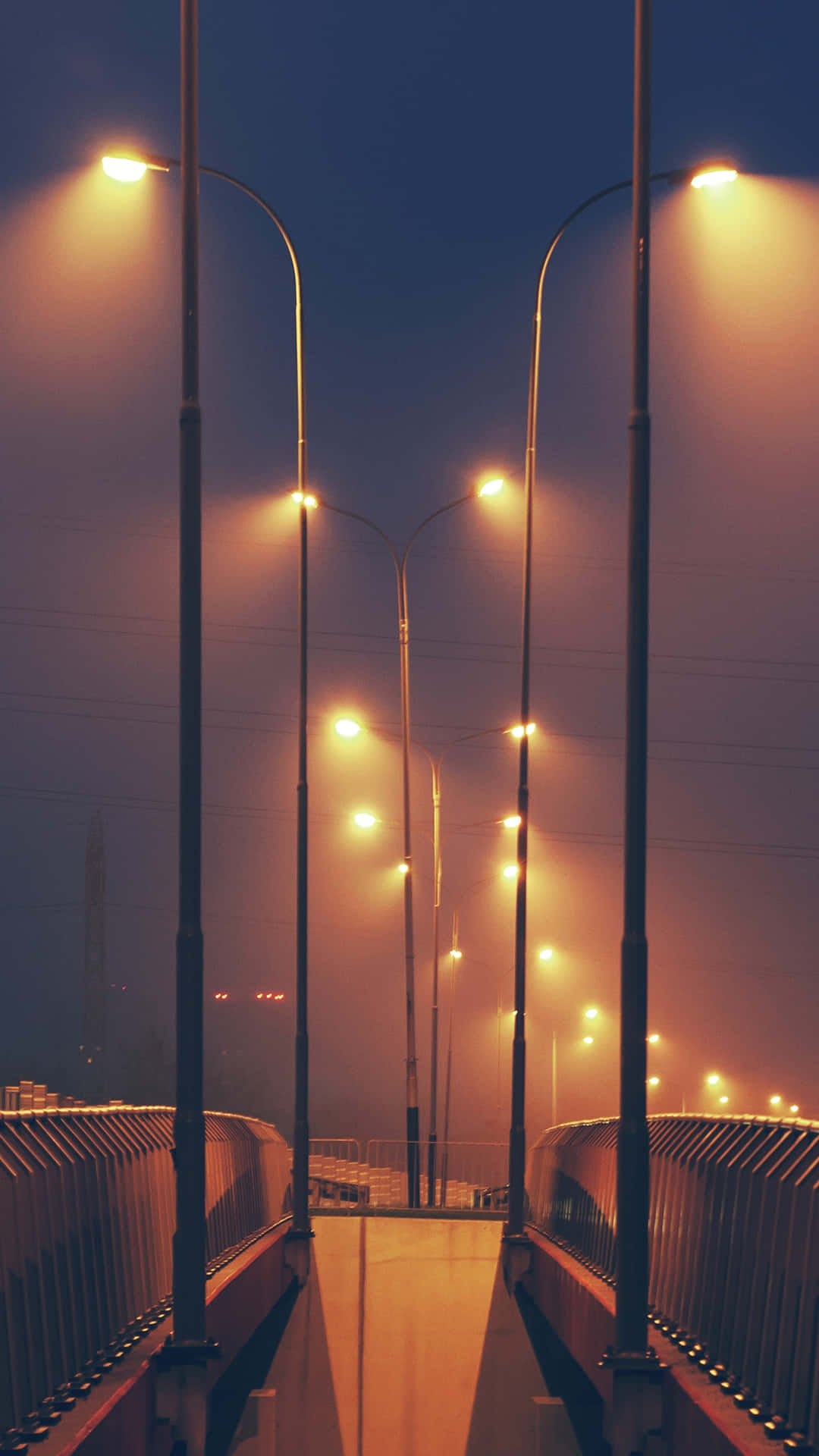 1080x1920 Download Street Light Bridge Wallpaper, Phone