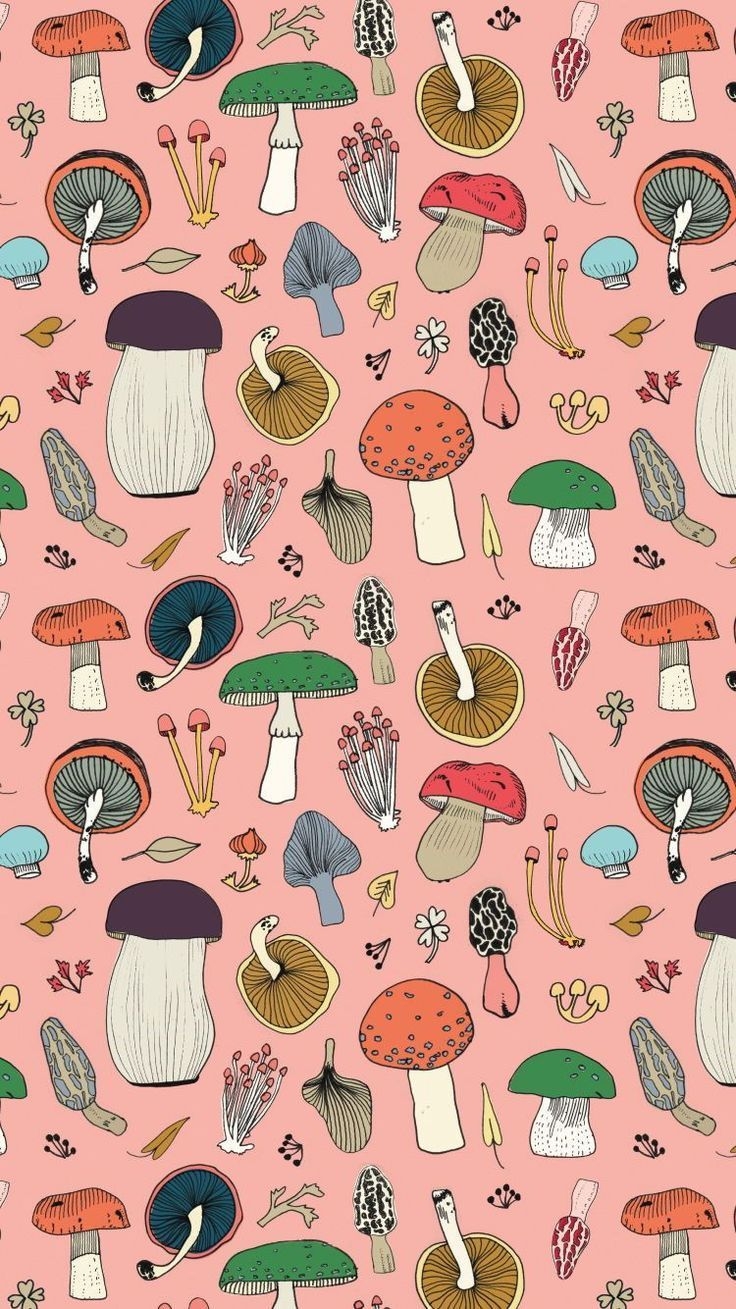 740x1310 Pink Mushroom Surface Design. Hippie wallpaper, Witchy wallpaper, Phone wallpaper patterns, Phone