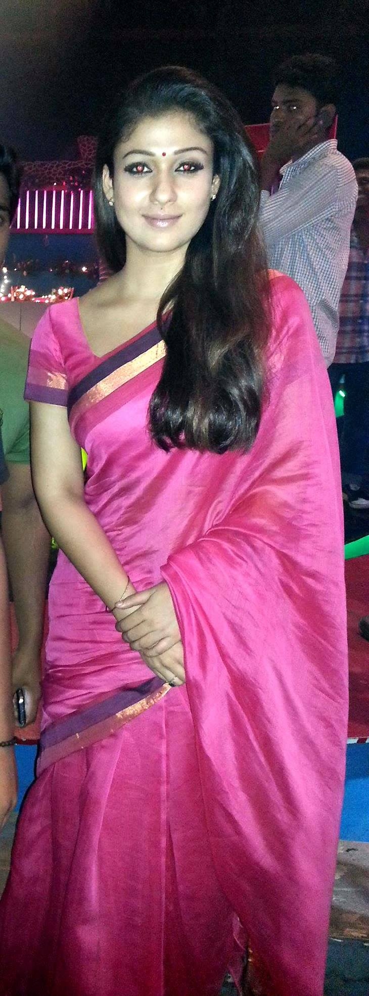 730x1980 Glamorous Nayantara In Saree Photo Stills, Phone