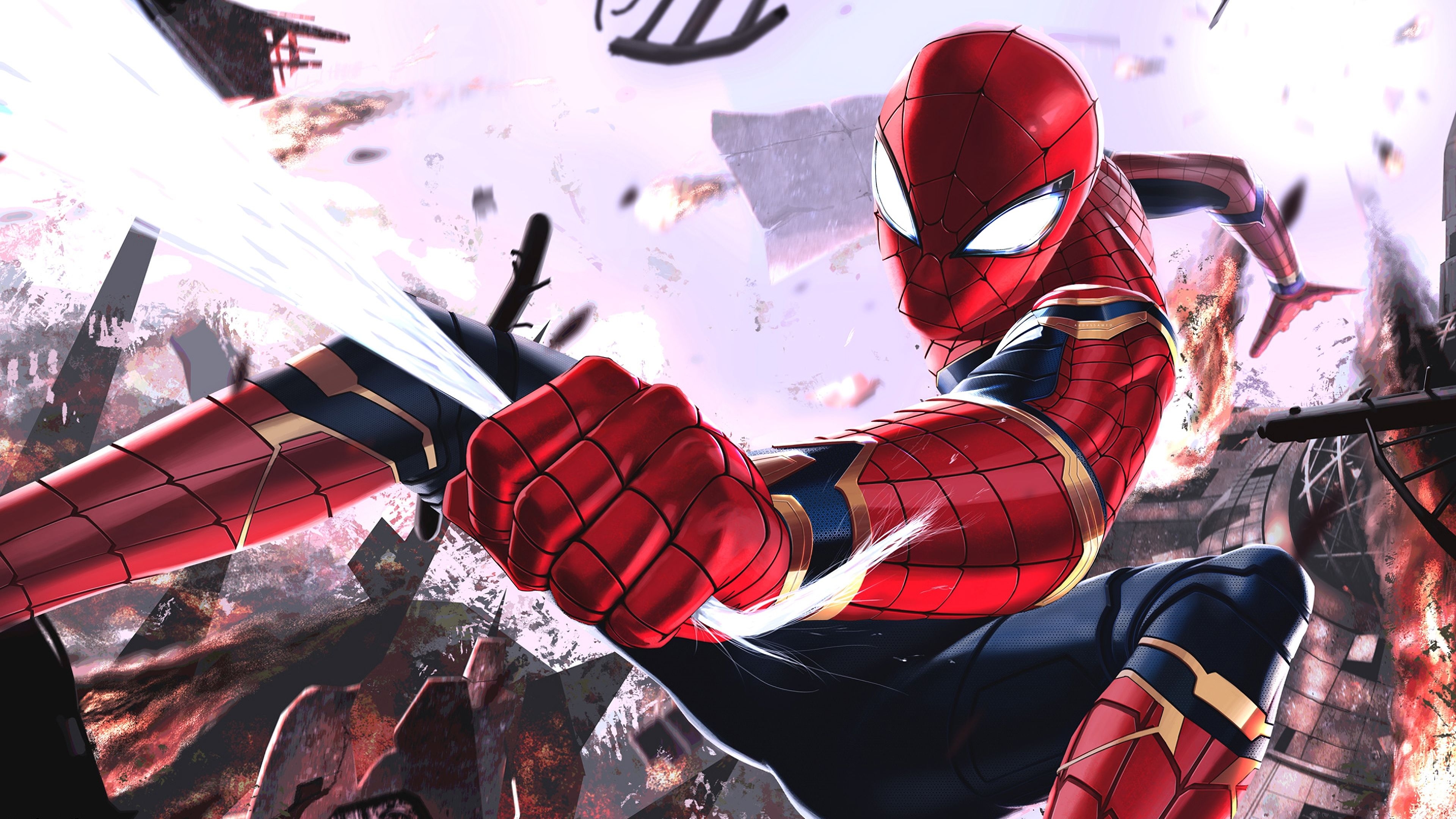 3840x2160 Spider Man Iron Spider Avengers: Infinity War 4K, Desktop