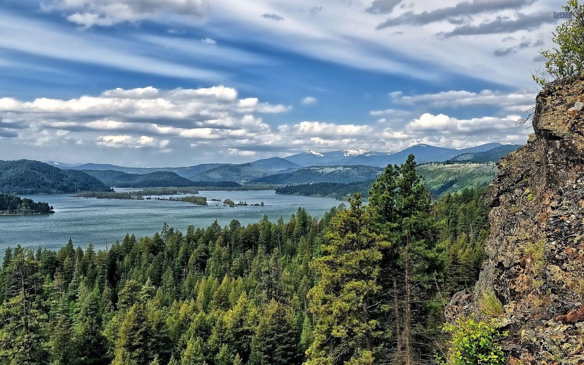 1920x1200 Lake Coeur D'Alene Idaho View wallpaper. Lake Coeur D'Alene Idaho, Desktop