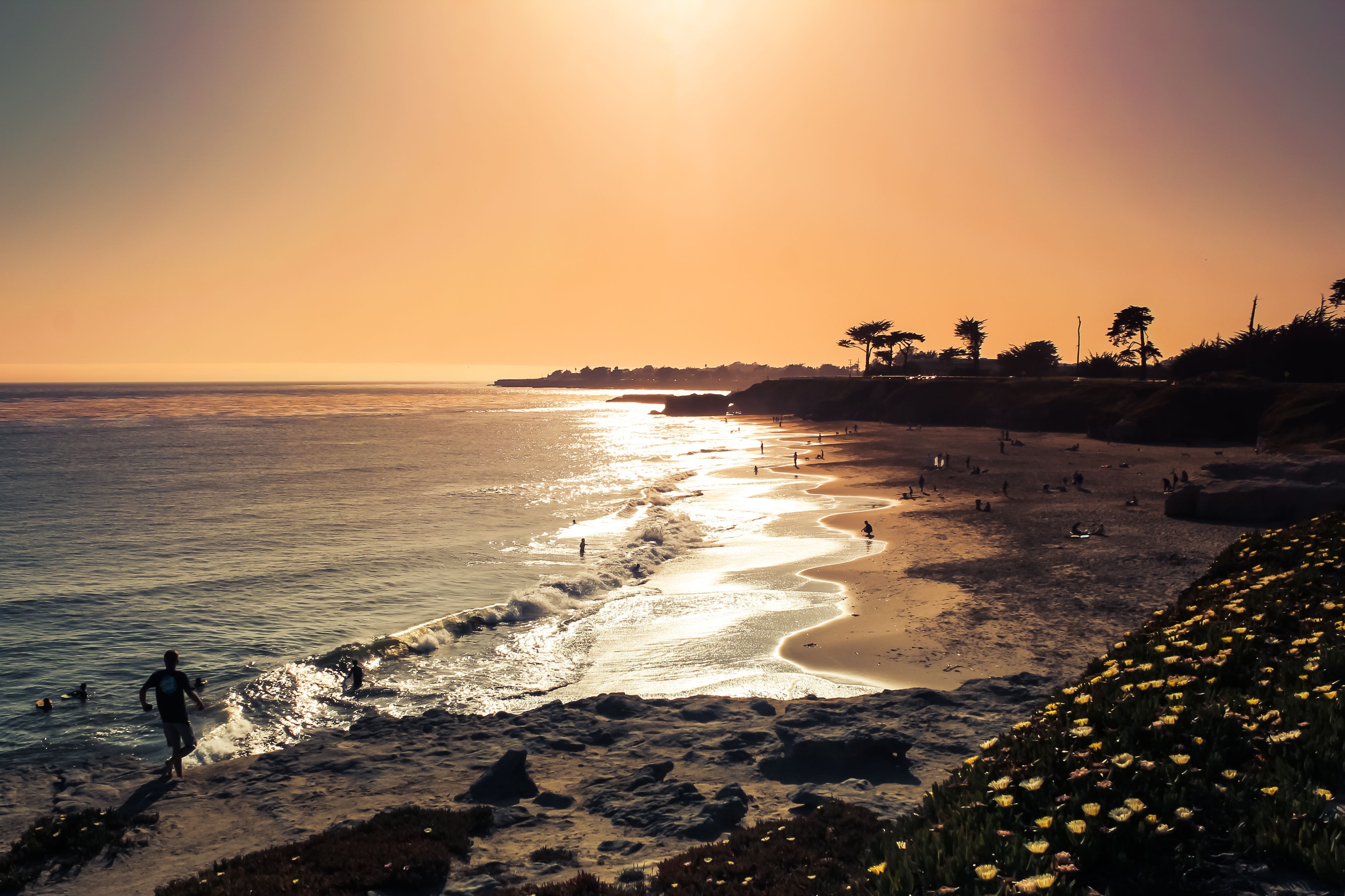 4700x3140 Lighthouse Field State Beach ocean view in Santa Cruz CA, Desktop