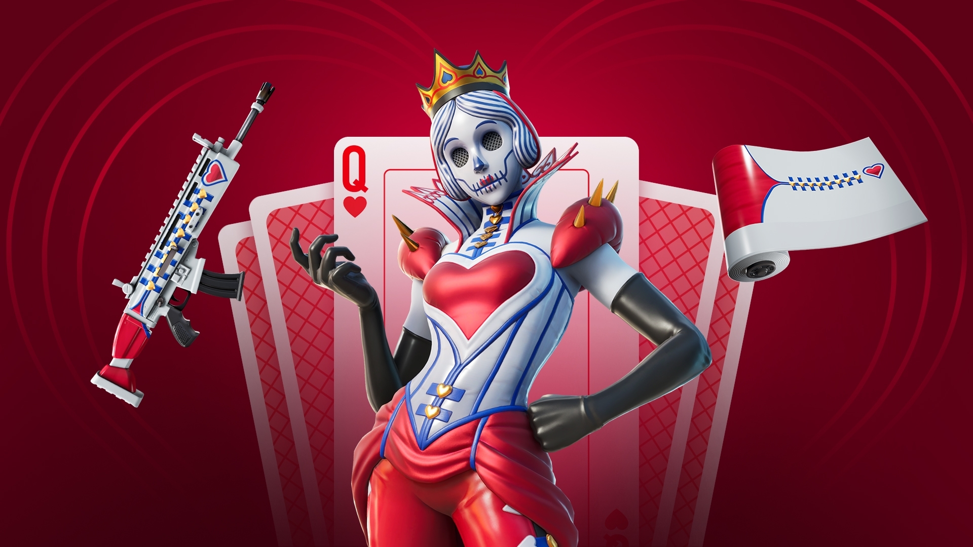 1920x1080 Queen of Hearts Fortnite wallpaper, Desktop