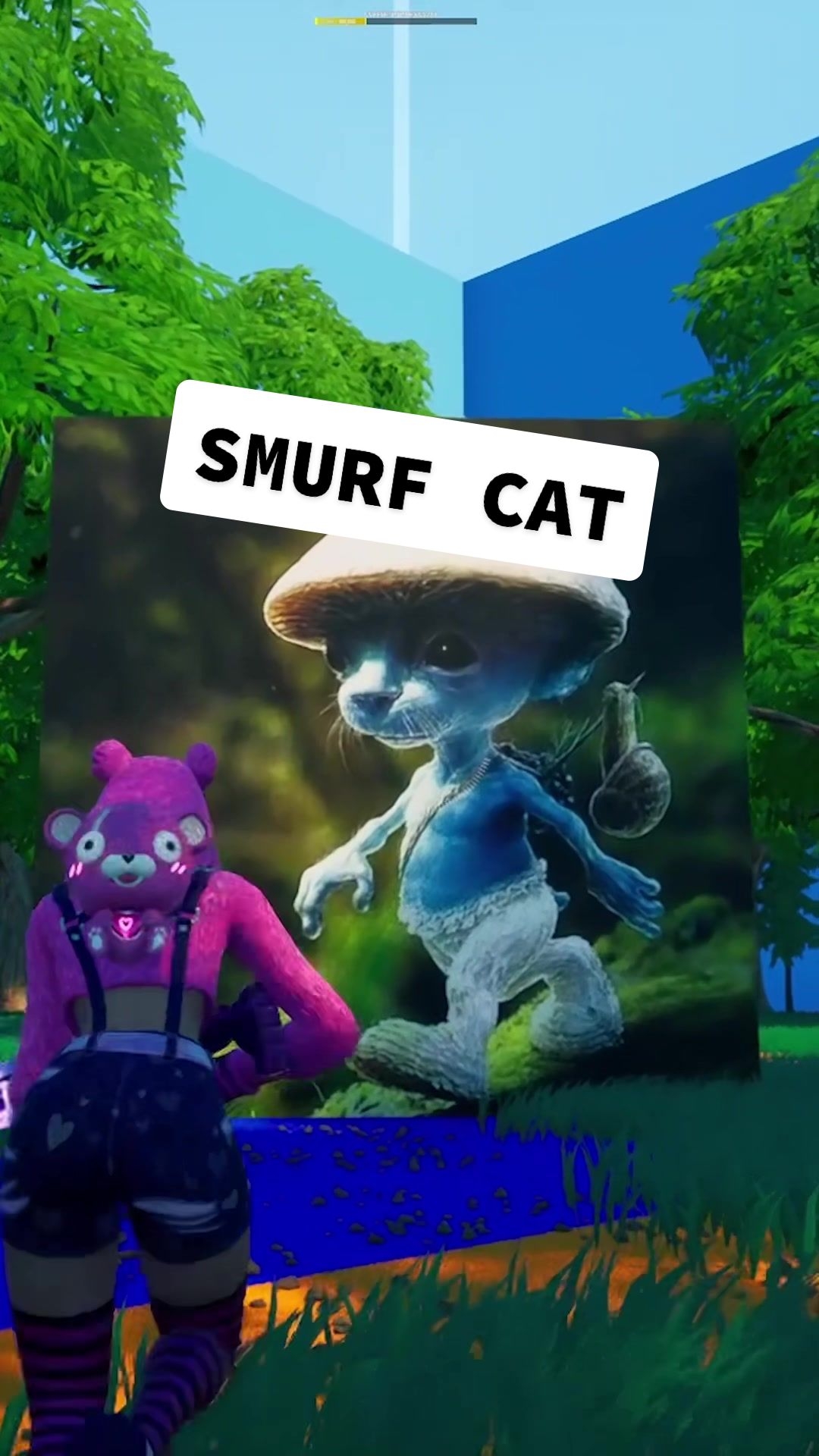 1080x1920 blue smurf cat combo in fortnite｜TikTok Search, Phone