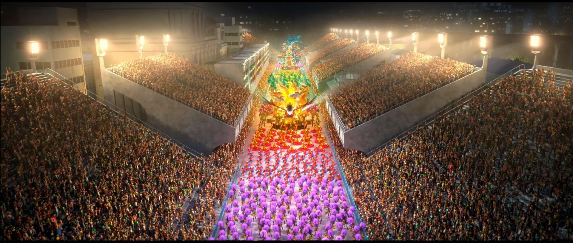 1920x820 Carnival Parade in Rio de Janeiro Desktop Wallpaper, Dual Screen