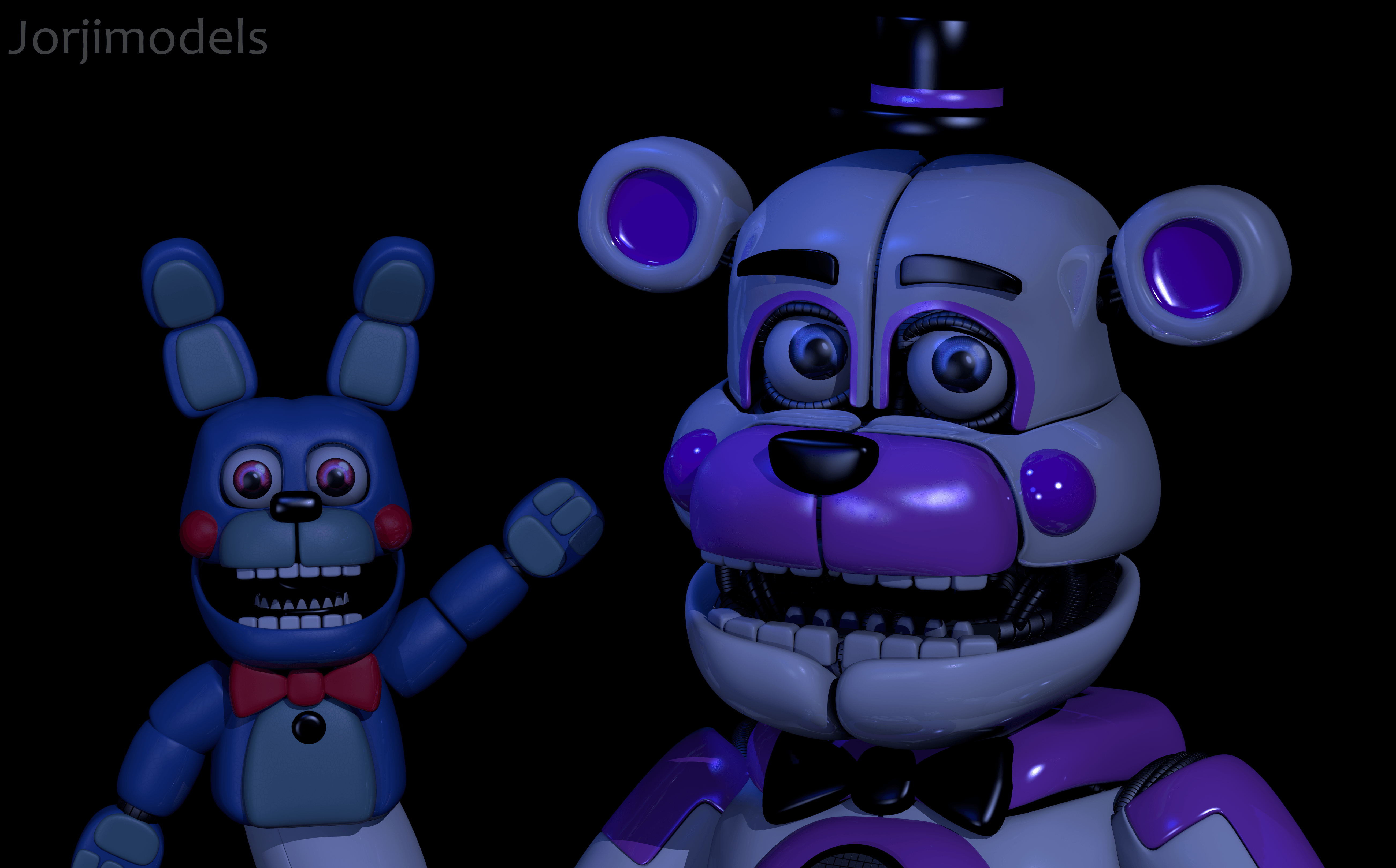 5210x3240 Funtime Freddy y Bonnie 5k Retina Ultra HD Wallpaper. Background, Desktop