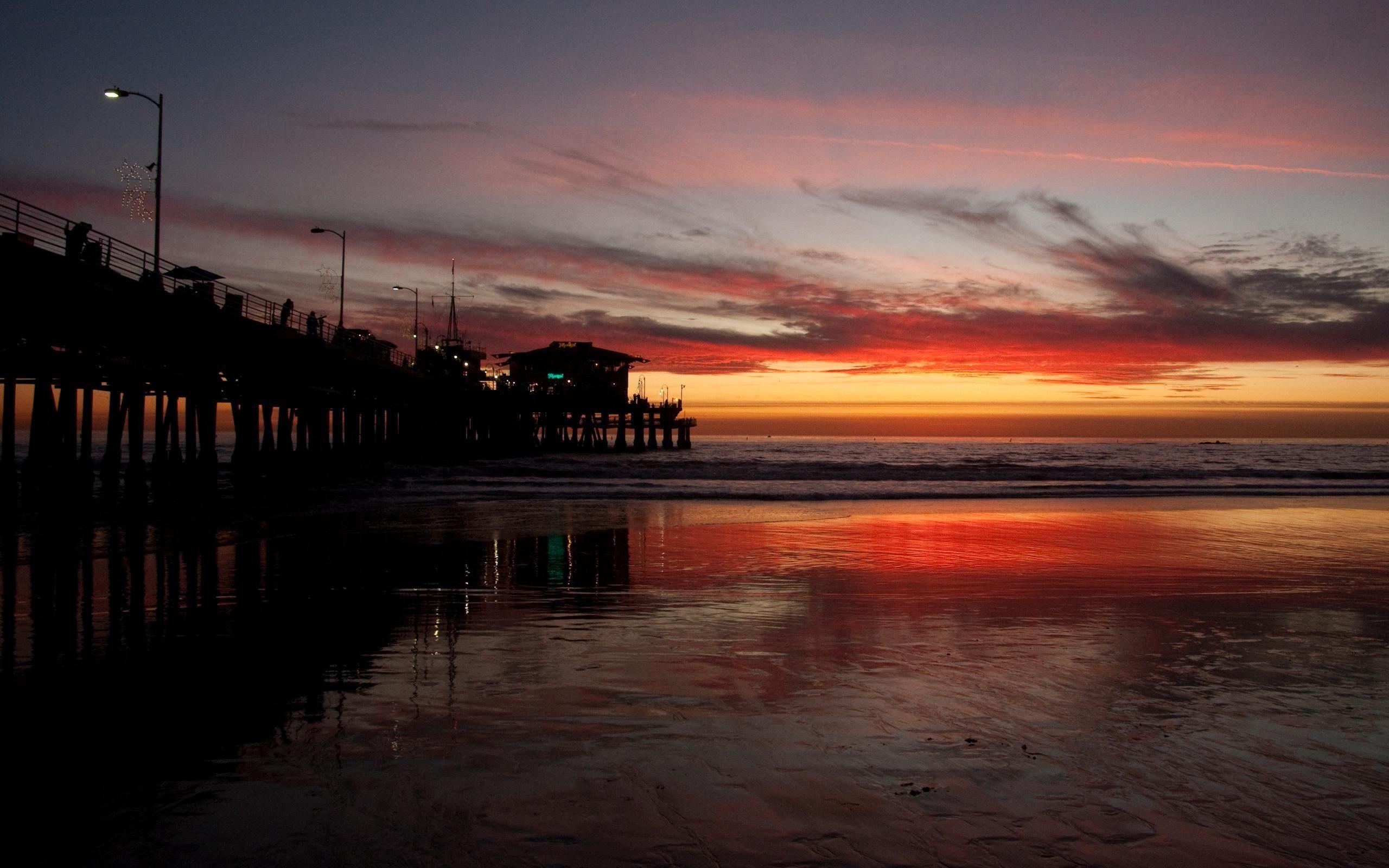 2560x1600 Long Beach Sunset (id: 128335), Desktop