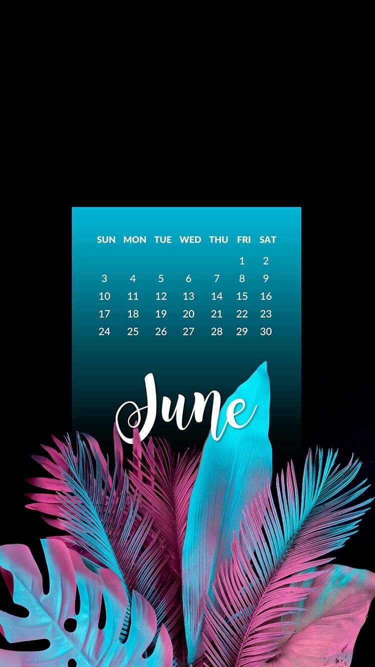 750x1340 June // wallpaper, background. Calendar wallpaper, Cellphone, Phone