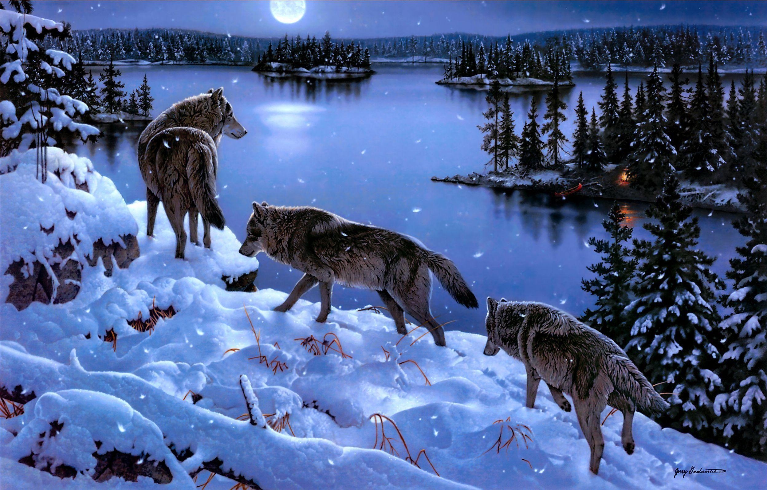 2500x1600 Animated Wolf Art Wallpaper. Wolf Pack Wallpaper, Desktop