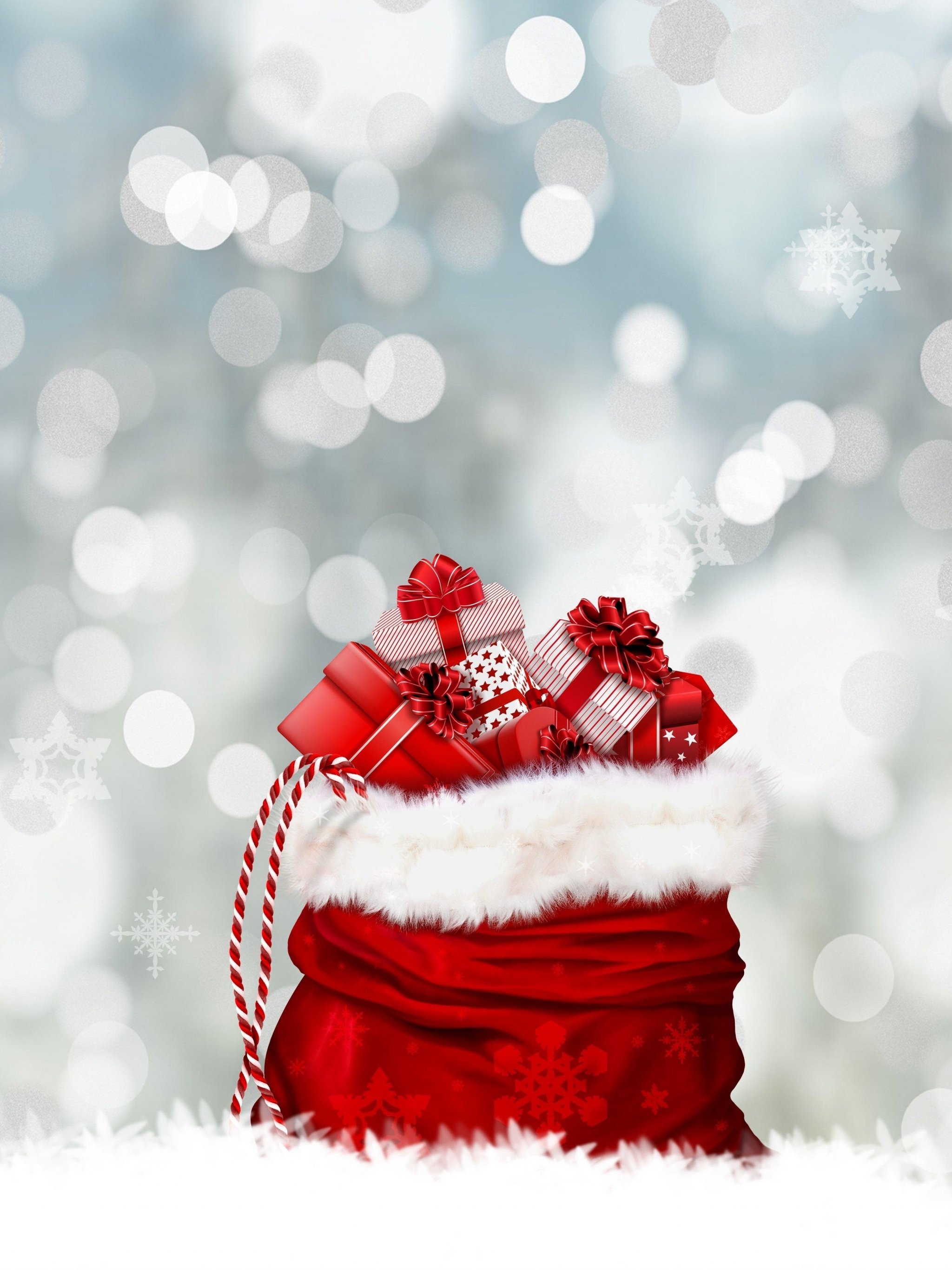 2050x2740 Christmas Gifts from Santa Wallpaper, Android & Desktop Background, Phone