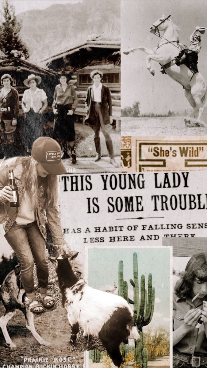 680x1200 edited myself into a kristen carter collage. Western photography, Country background, Cowboy photography, Phone