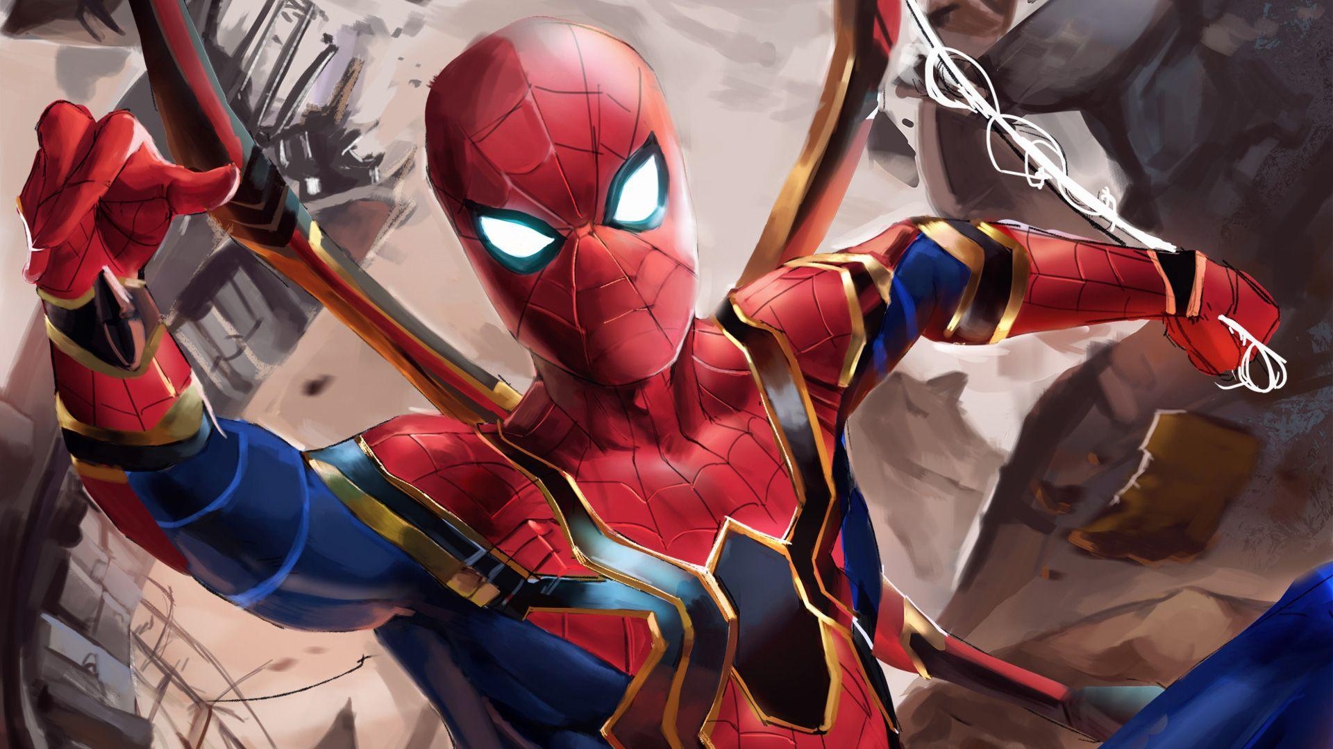 1920x1080 Iron Spider Suit In Avengers Infinity War Laptop Full HD, Desktop