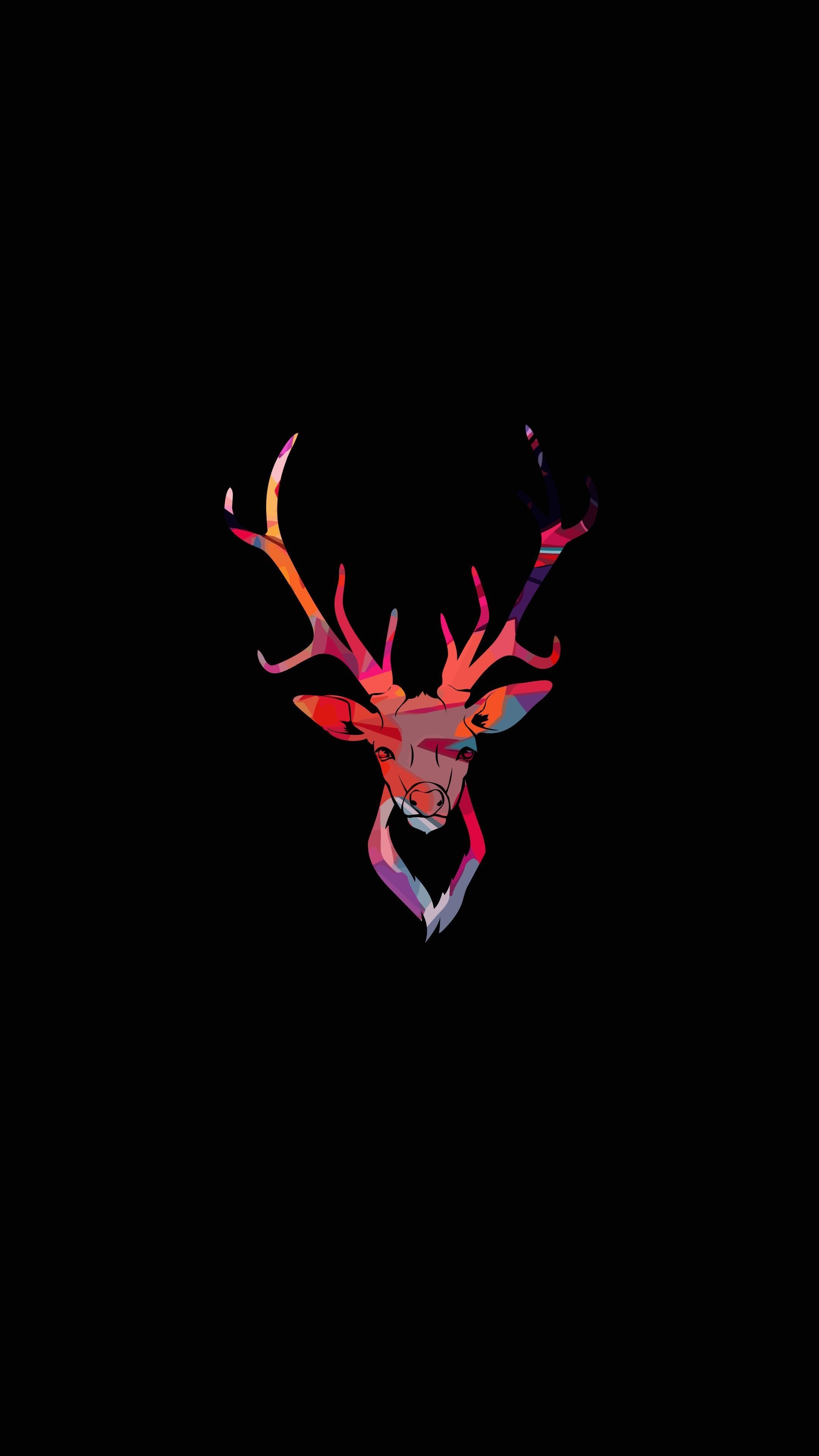 2160x3840 Black Deer Wallpaper Free Black Deer Background, Phone