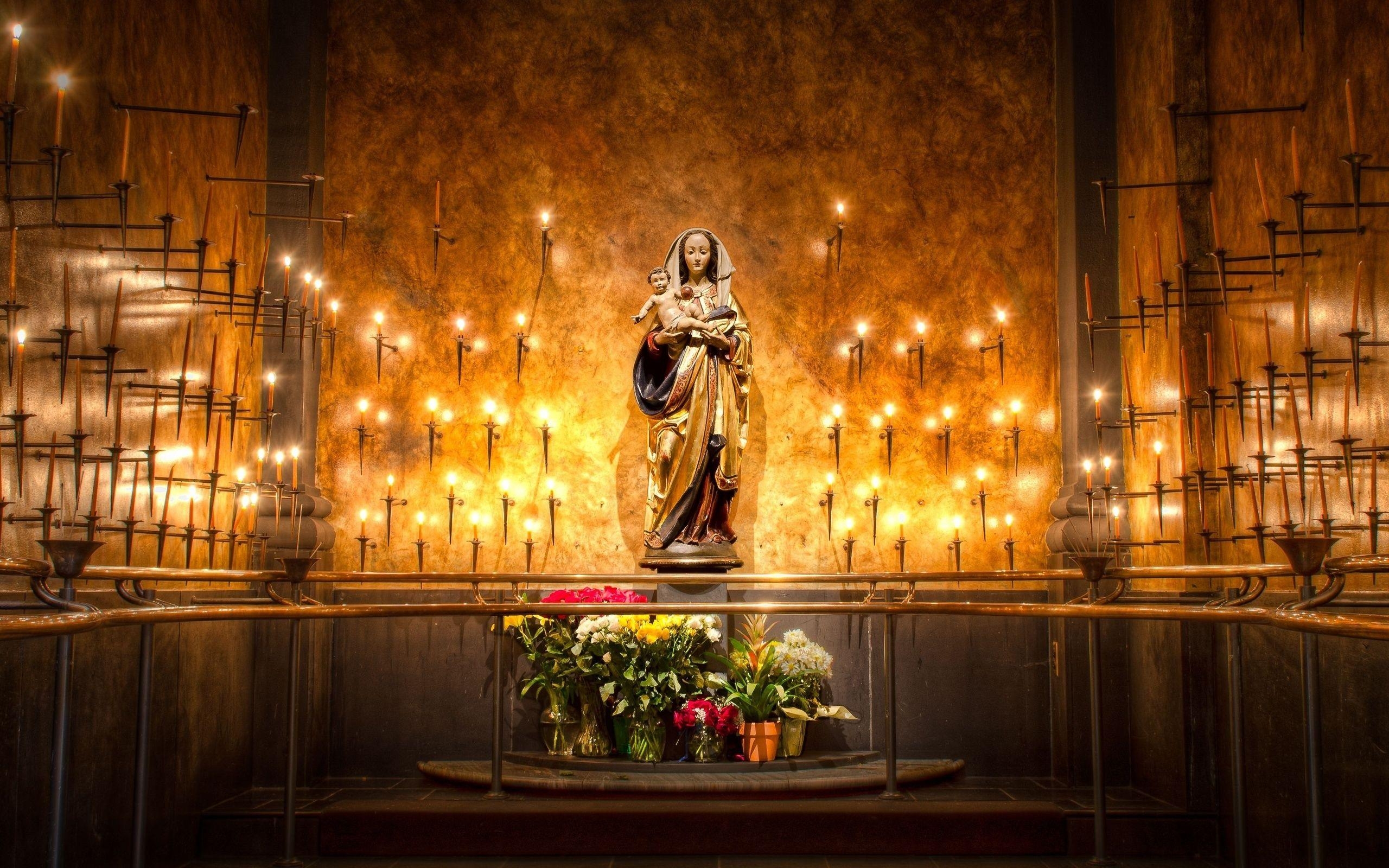 2560x1600 Virgin Mary Church wallpaper, Desktop