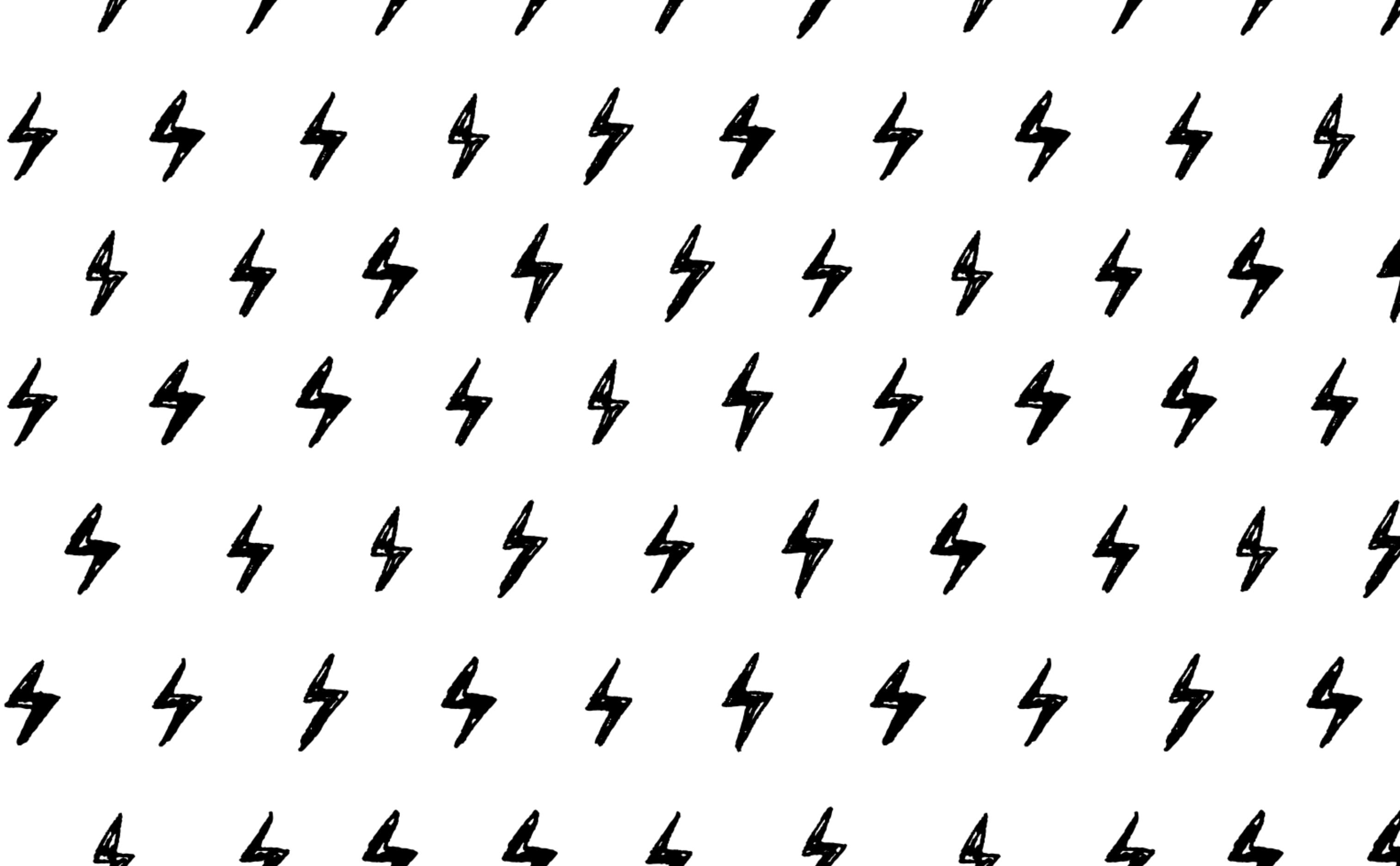 3030x1880 Inked Thunderbolts. Pop art patterns, Modern pop art, Black lightning, Desktop