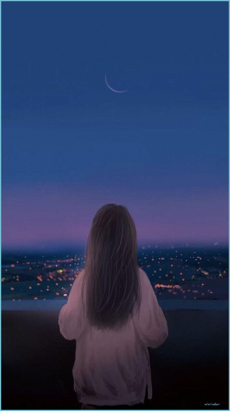 790x1400 IPhone Sad Girl Cartoon Wallpaper Girl Wallpaper, Phone