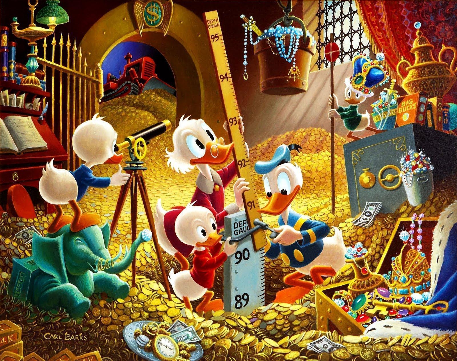 1600x1270 Scrooge Mcduck Carl Barks For Disney Donald Duck With Huey Duey, Desktop