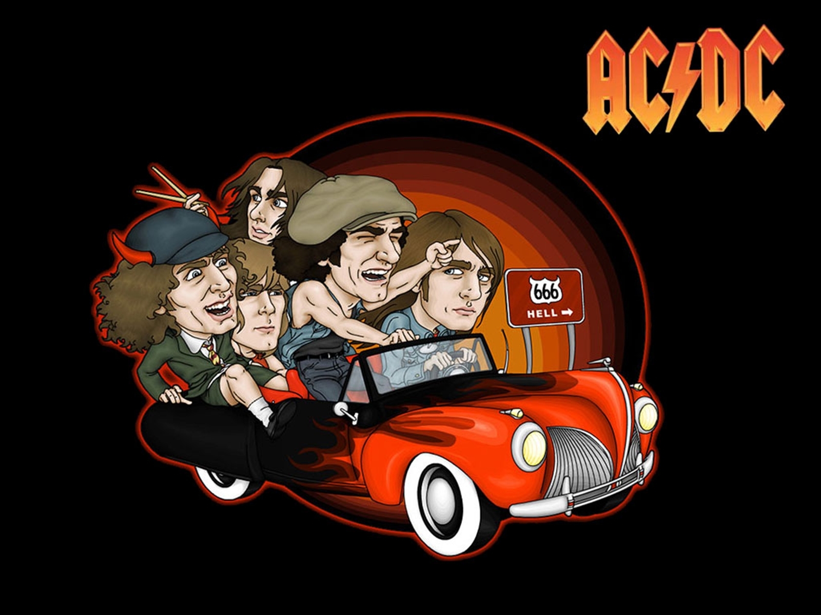 1600x1200 Funny Cartoon Ac Dc Background Dc Cartoon, Desktop