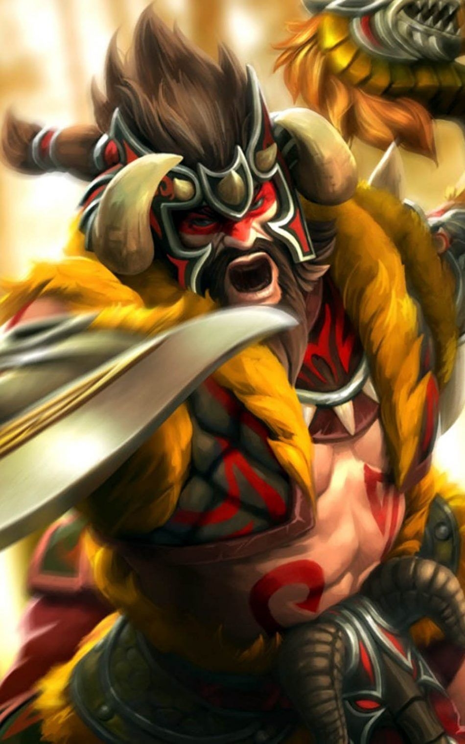 950x1520 Beastmaster Dota 2 4K Ultra HD Mobile Wallpaper. Dota Dota 2 wallpaper, Defense of the ancients, Phone