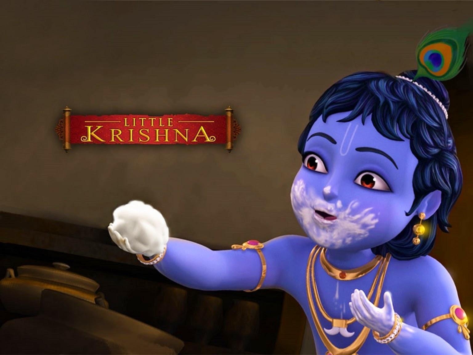 1540x1160 Disney HD Wallpaper: Disney Cartoon Little Krishna HD Wallpaper, Desktop