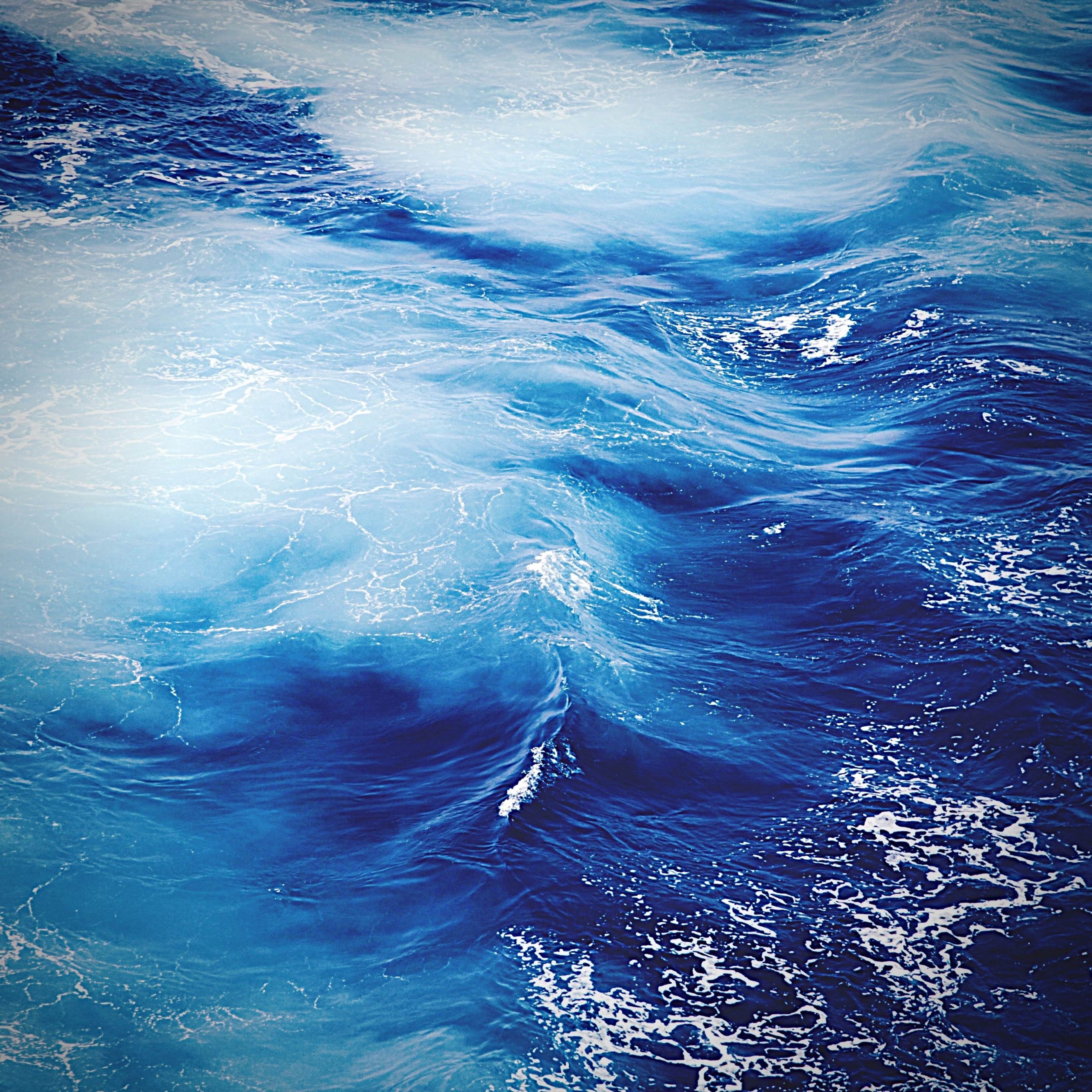 2740x2740 Ocean Sea Water Wave Blue iPad Wallpaper iPad Wallpaper 4k iPad Wallpaper 5k free download iPad Pro, iPad Mini, iPad Air, iOS, iPadOS, Parallax, iPad retina Wallpaper, Phone