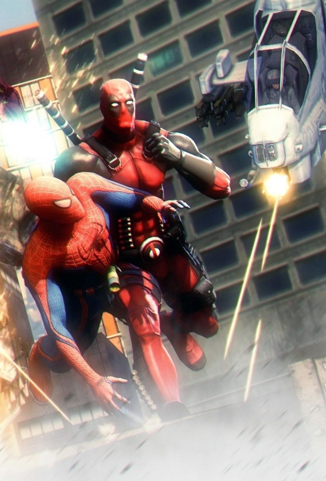 1040x1540 Free download deadpool and spider man HD wallpaper [], Phone