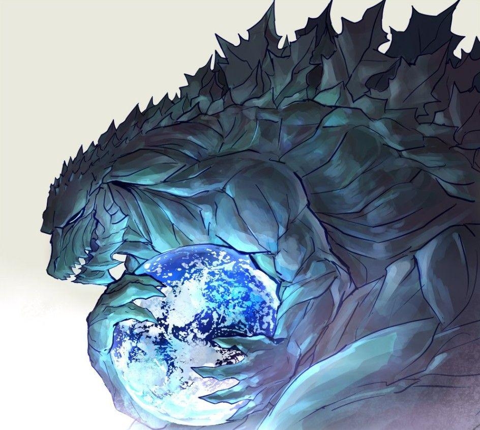 950x850 Godzilla earth holding earth. Original godzilla, Godzilla, Desktop