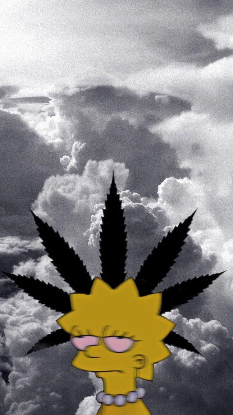 750x1340 Lisa Simpson Stoned wallpaper. Stone wallpaper, Phone