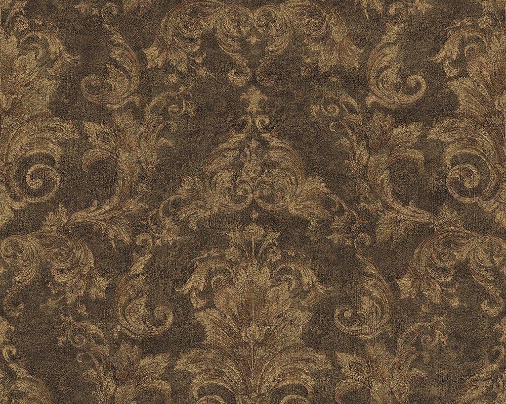 1000x800 Wallpaper Versace Ornament Green Brown 96215 1, Desktop