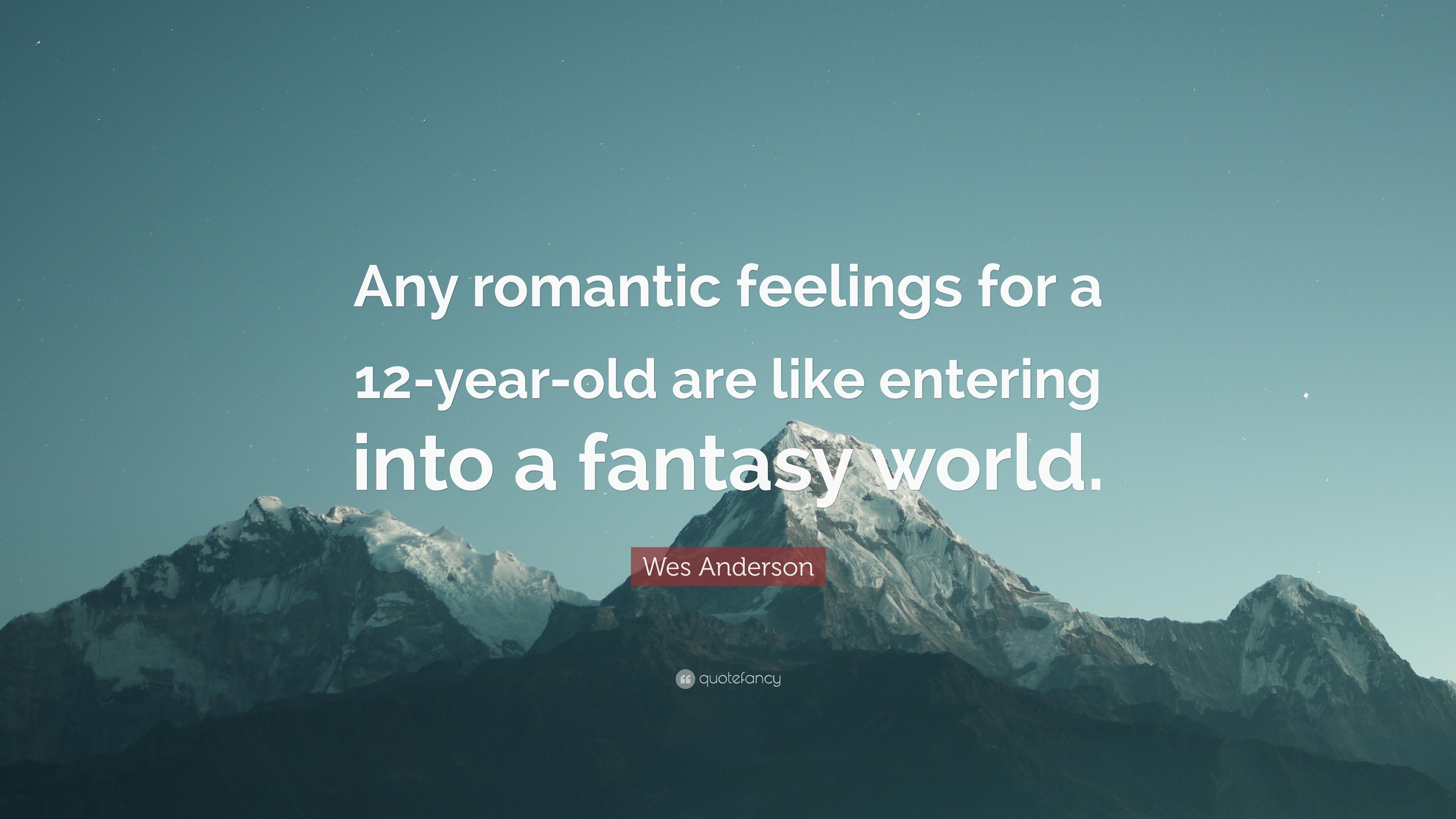 3840x2160 Wes Anderson Quote: “Any Romantic Feelings For A 12 Year Old Are, Desktop