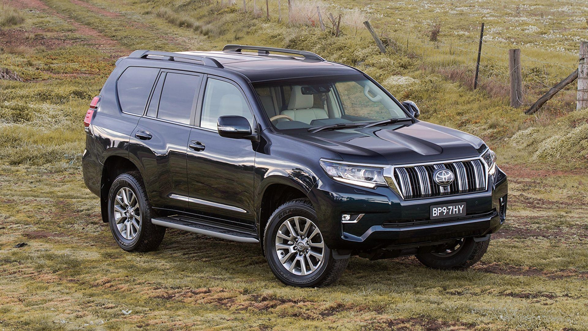 1920x1080 Image Toyota 2017 Land Cruiser Prado Black Cars Metallic, Desktop