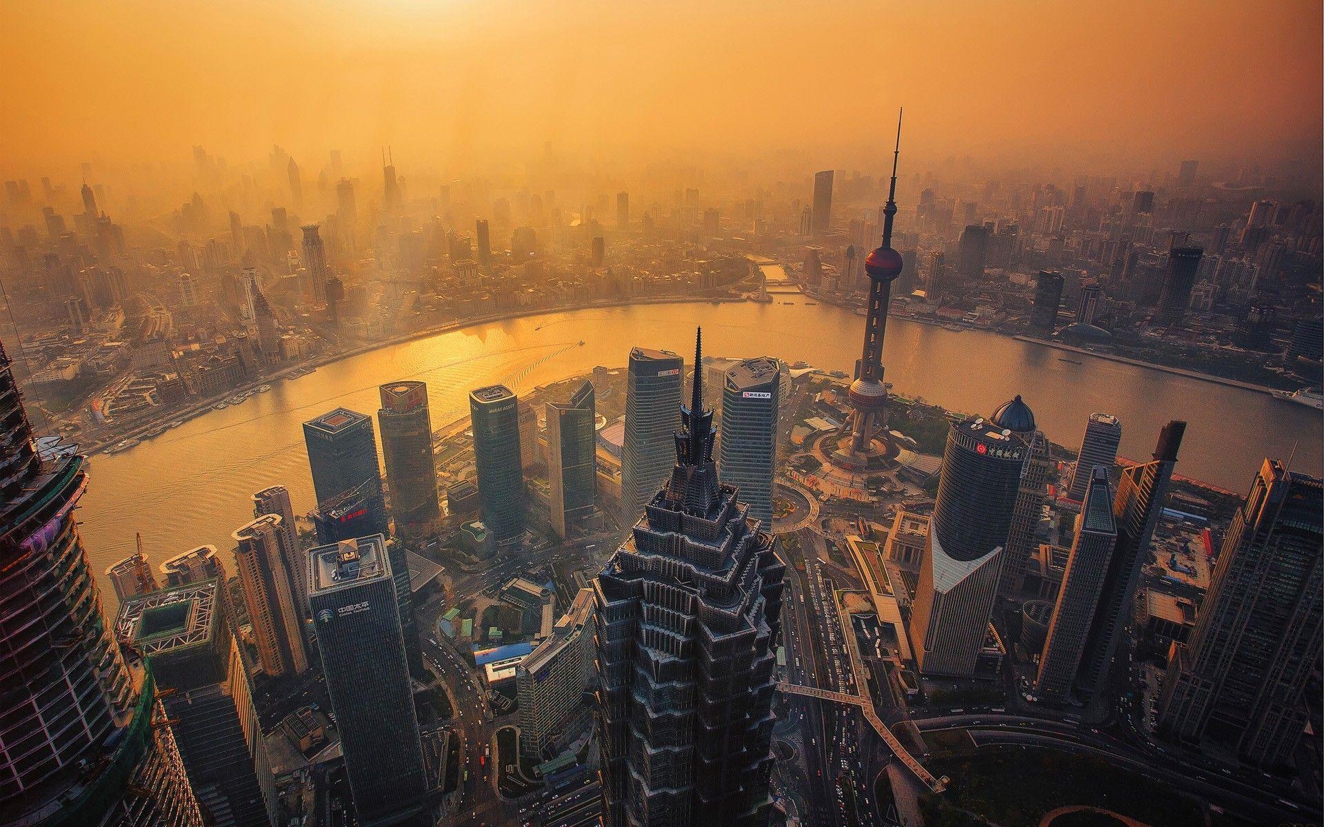 1920x1200 Shanghai skyline Wallpaper, Desktop