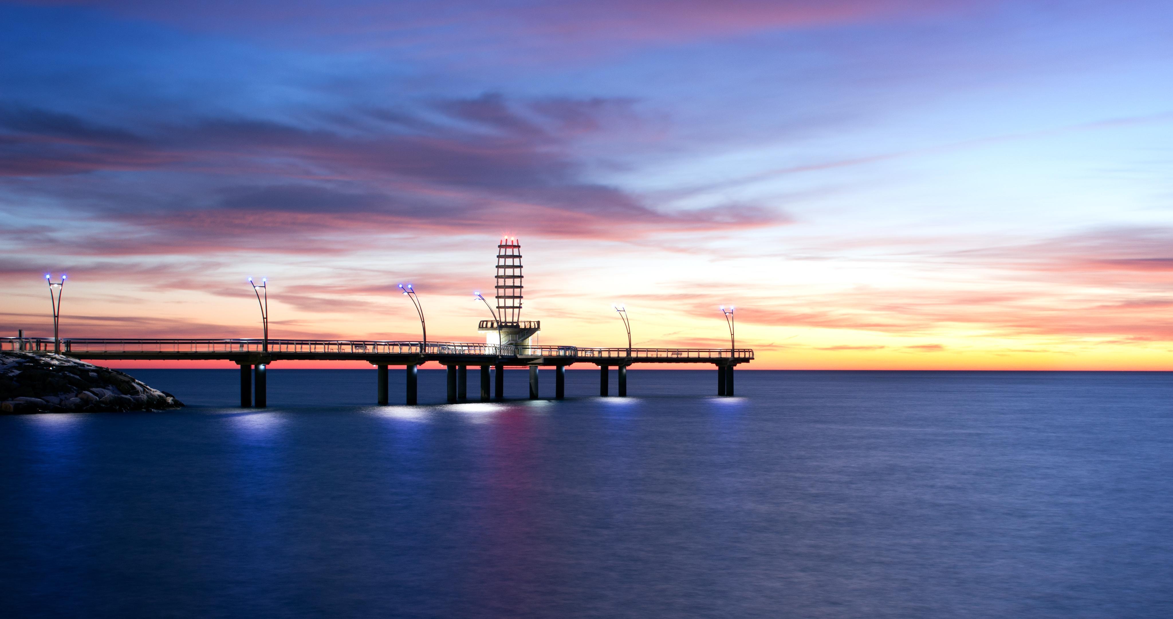 4100x2160 Pier And The Sea Wallpaperx2160, Desktop