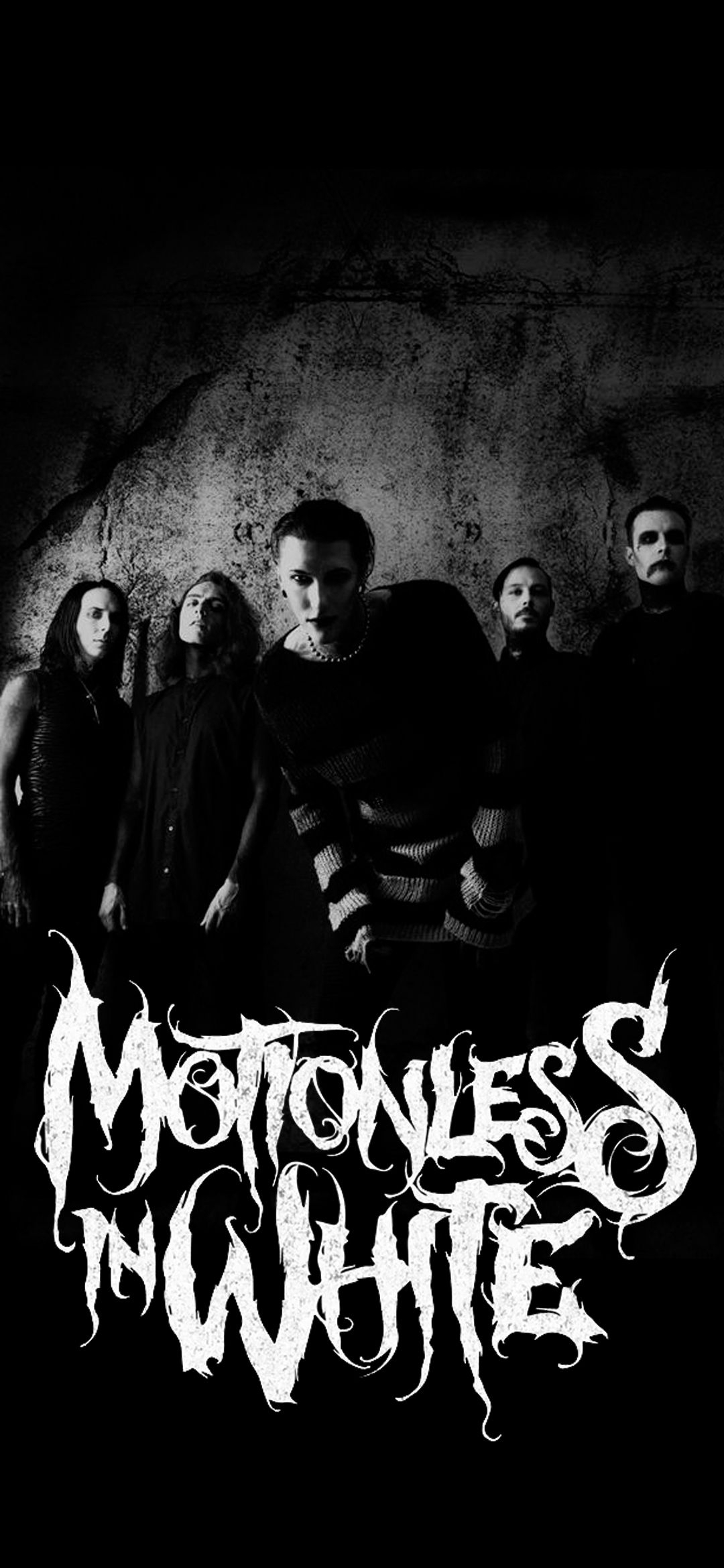 1080x2340 Motionless in White Wallpaper. Motionless in white, Band wallpaper, White wallpaper for iphone, Phone