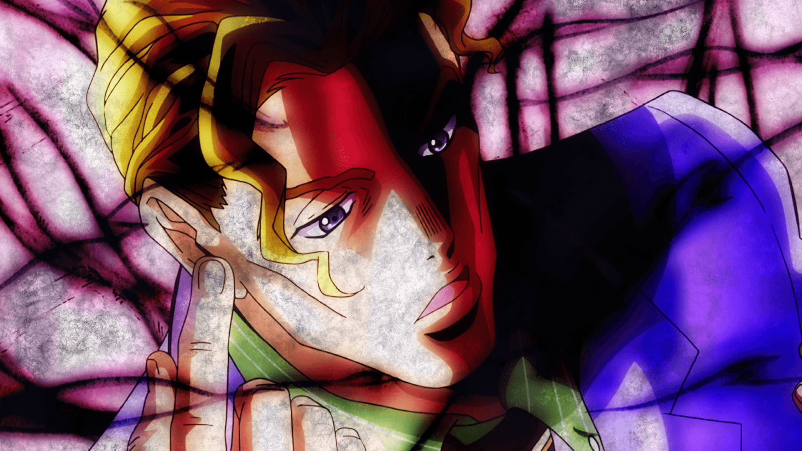 2560x1440 Download  Yoshikage Kira, Jojo's Bizarre Adventure, Blonde, Desktop