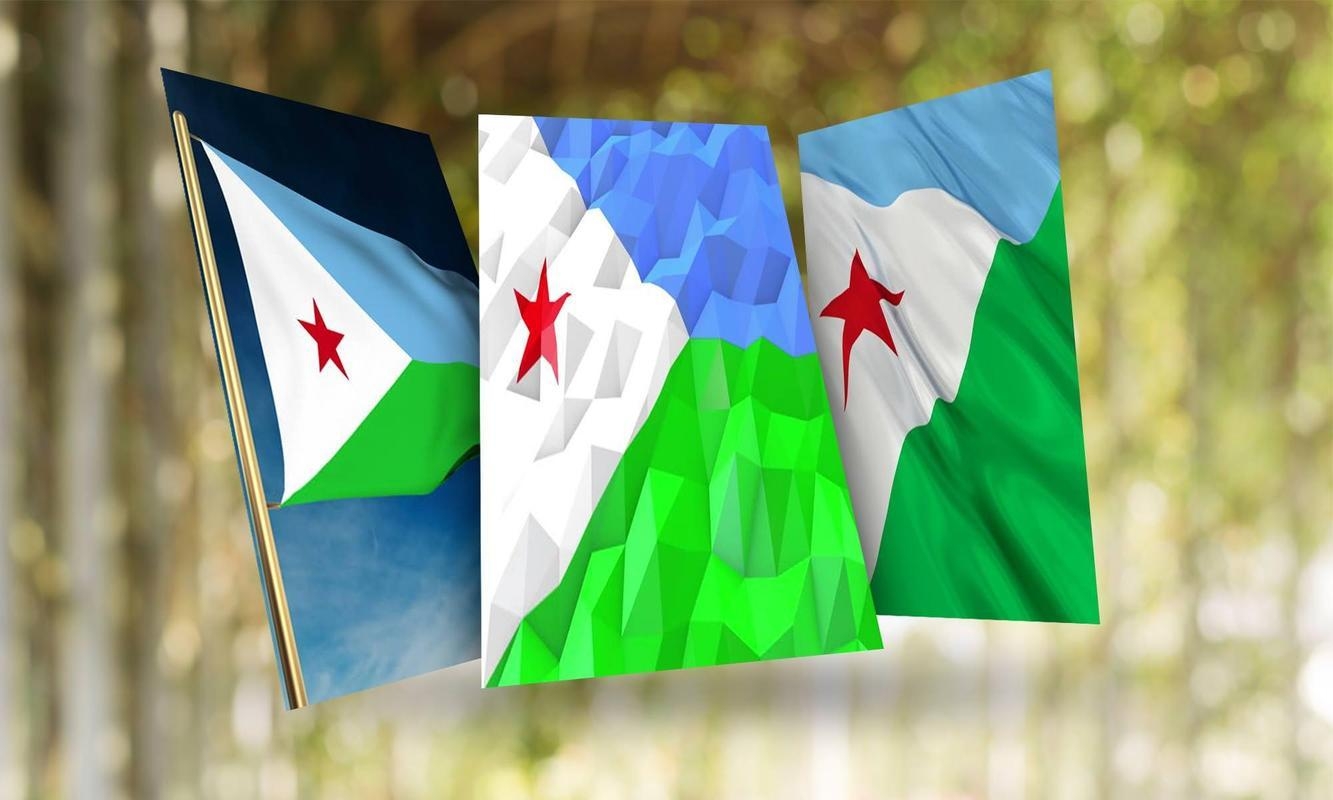 1340x800 Djibouti Flag Wallpaper for Android, Desktop