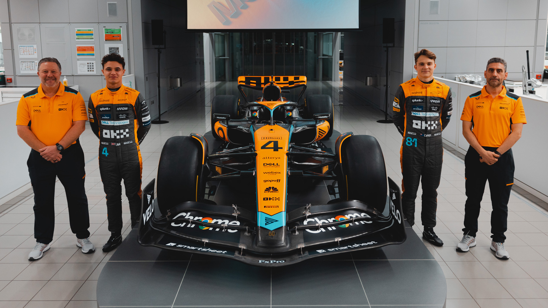 1920x1080 FIRST LOOK: McLaren Present Vibrant Looking MCL60 To Kick Off 2023 Anniversary Year. Formula 1®, Desktop