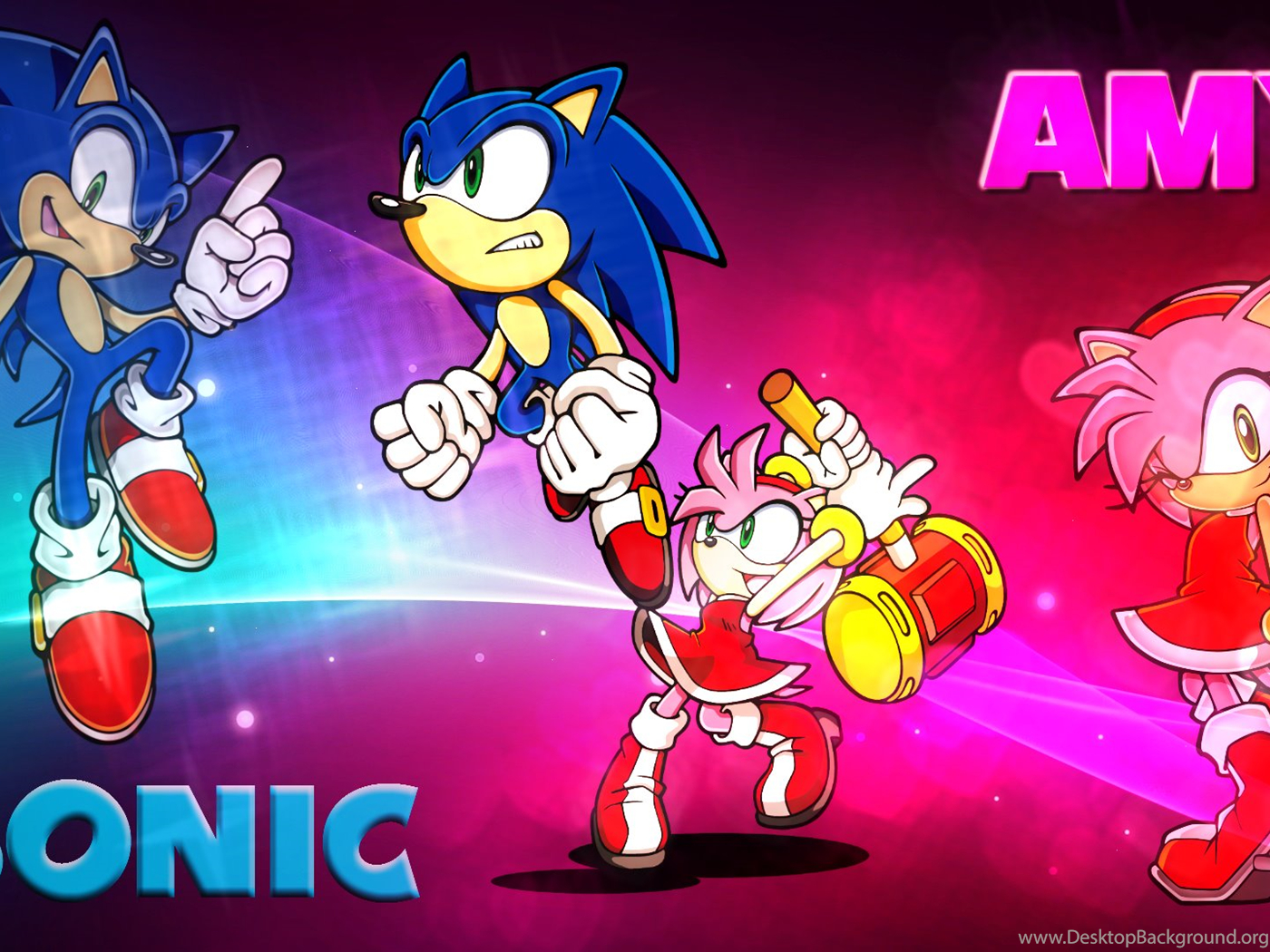 1400x1050 Wallpaper Sonic And Amy Desktop Background, Desktop