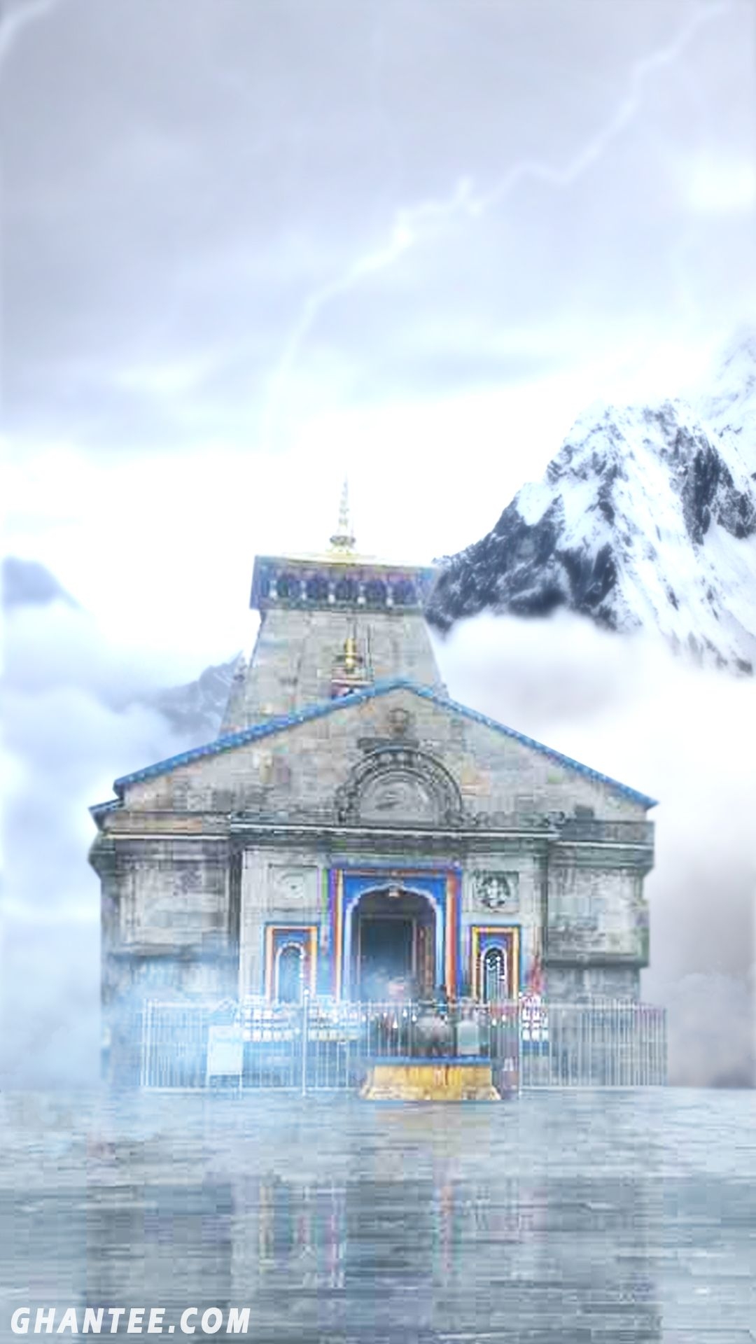 1080x1920 kedarnath temple HD wallpaper for mobile, Phone