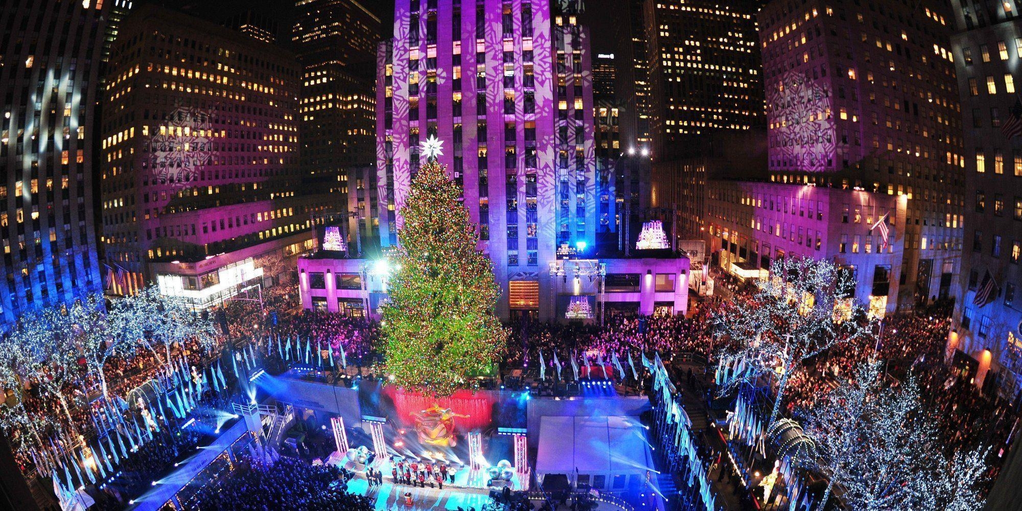 2000x1000 new york christmas wallpaper, Dual Screen