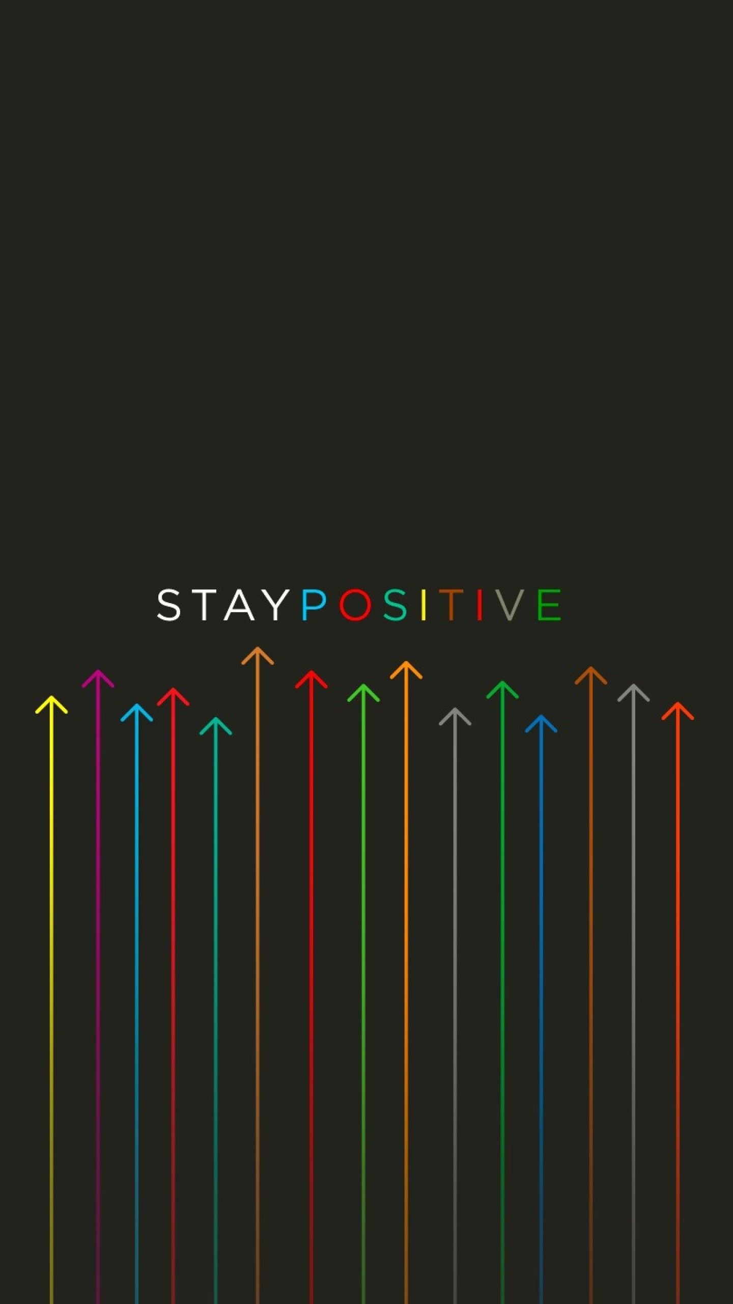 1440x2560 Wallpaper Stay Positive, Quotes, HD, Typography,. Wallpaper for iPhone, Android, Mobile and Desktop, Phone