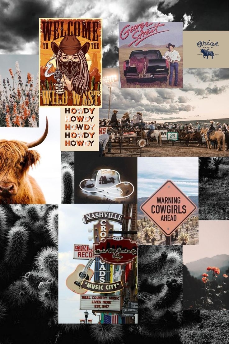 740x1110 Cute country collage. Western wallpaper iphone, Retro wallpaper, Cute wallpaper, Phone