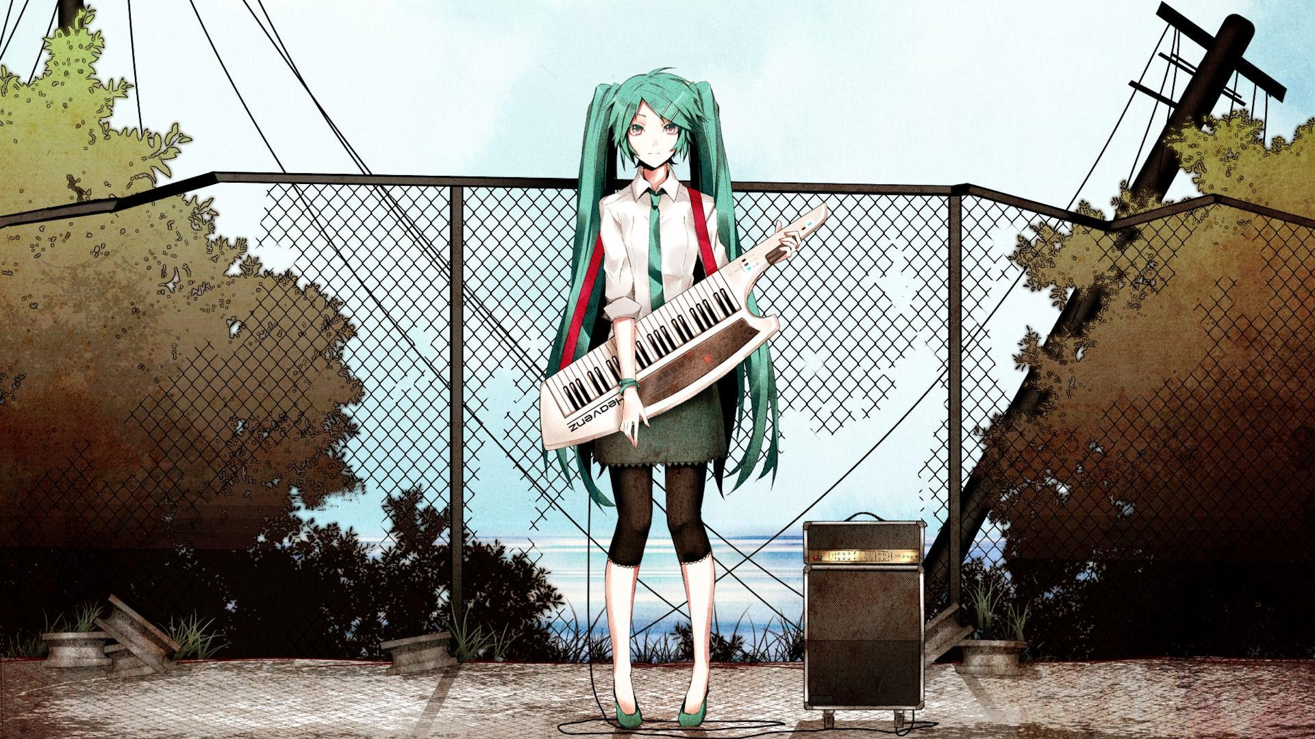 1920x1080 Anime Girl With Instrument HD Wallpaperx1080, Desktop