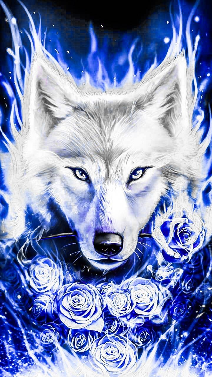 720x1280 Purple wolf wallpaper, Phone