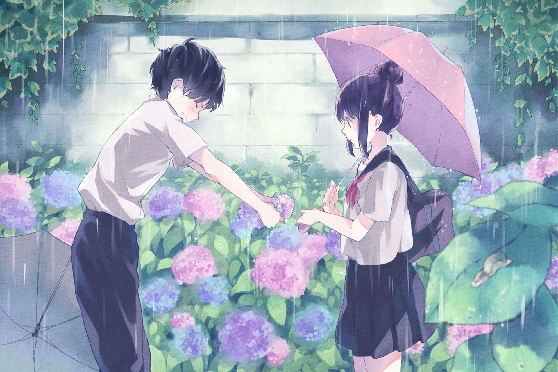 1920x1280 Sweet Couple Anime Wallpaper, Desktop
