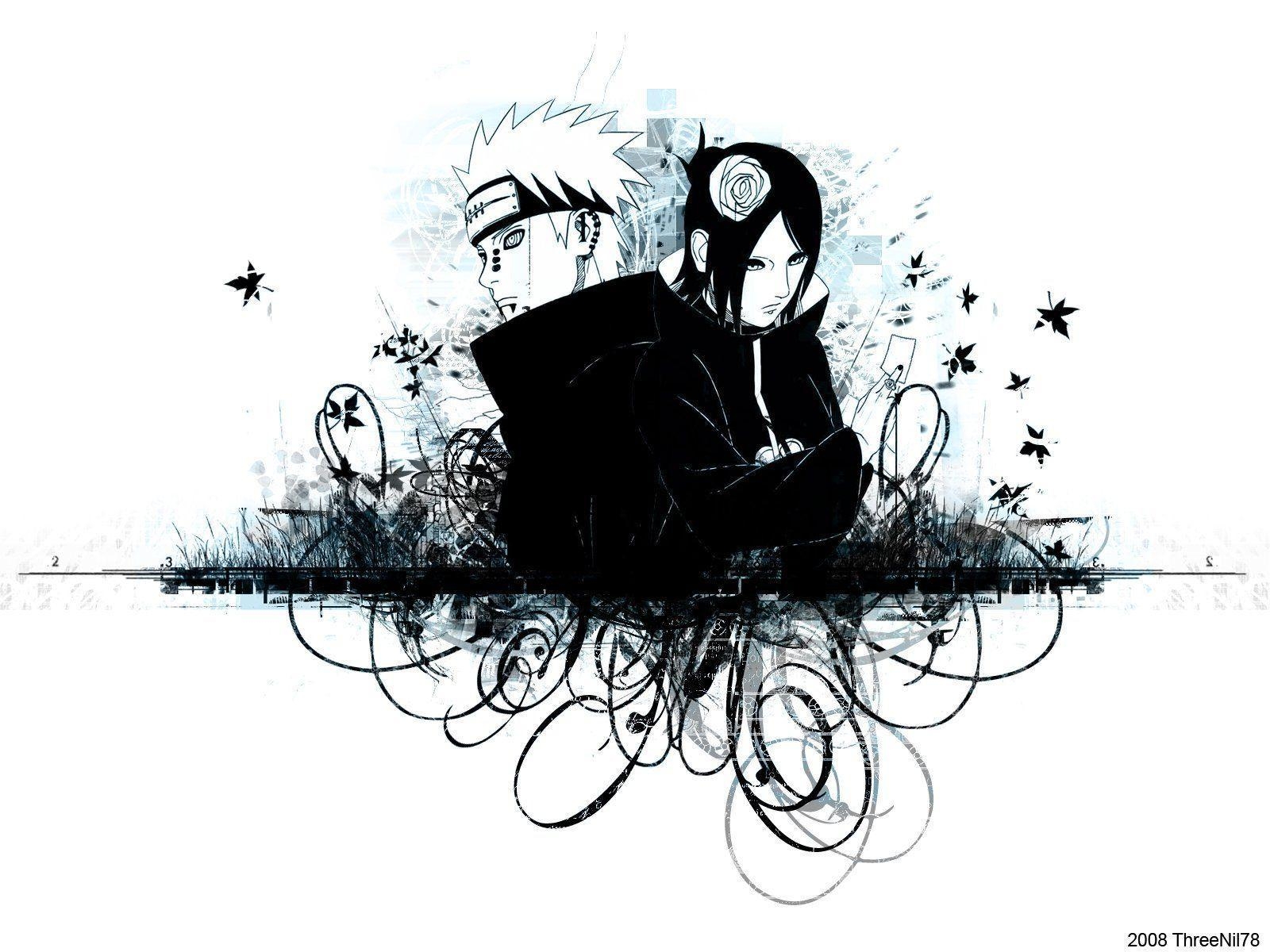 1600x1200 Naruto Shippuuden Pain Akatsuki Anime Konan Quotes, Desktop
