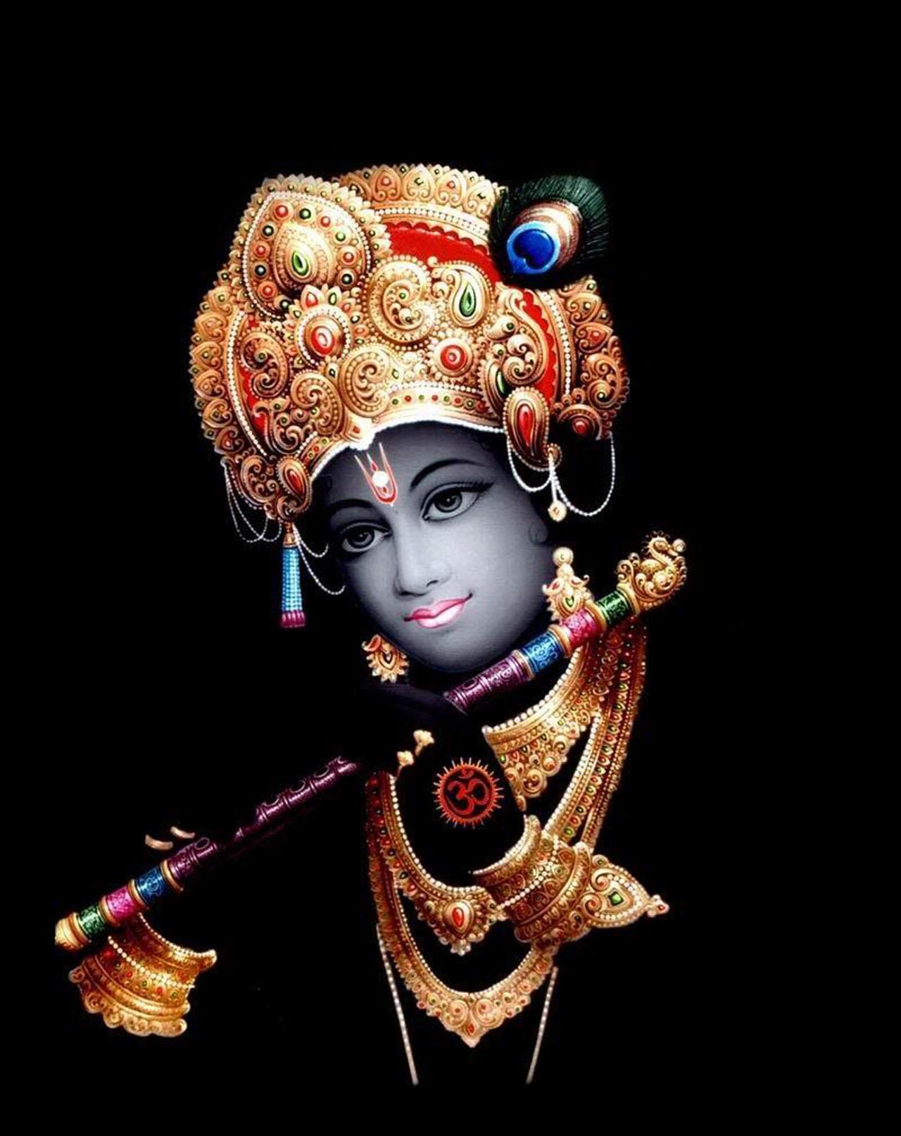 1280x1620 lord krishna 2 wallpaper, Phone