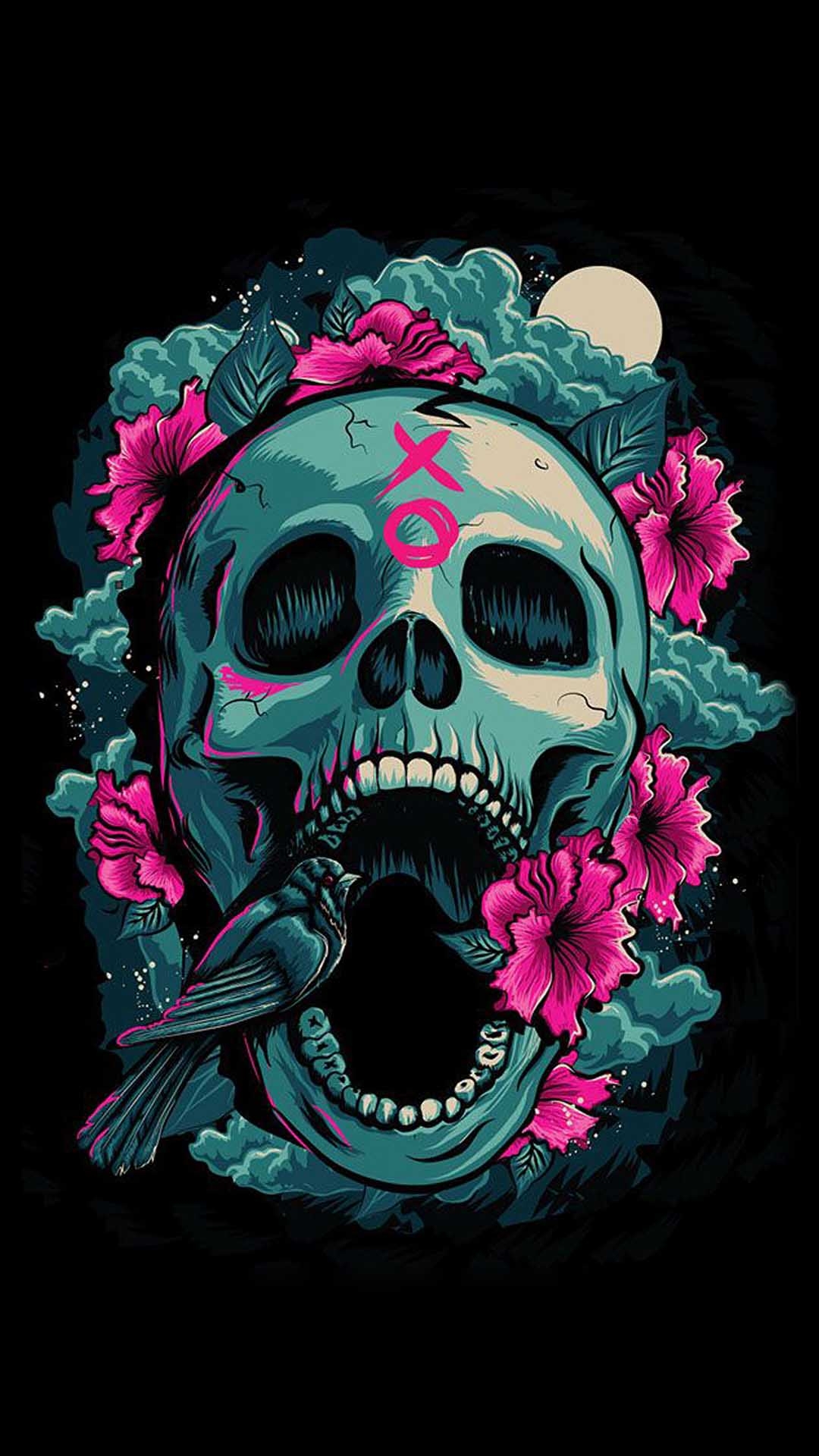 1080x1920 Scary Skulls iPhone Wallpaper, Phone