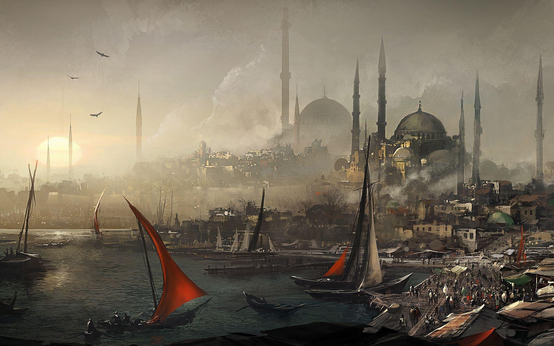 1920x1200 Ottoman Empire Janissaries Mosques, Desktop